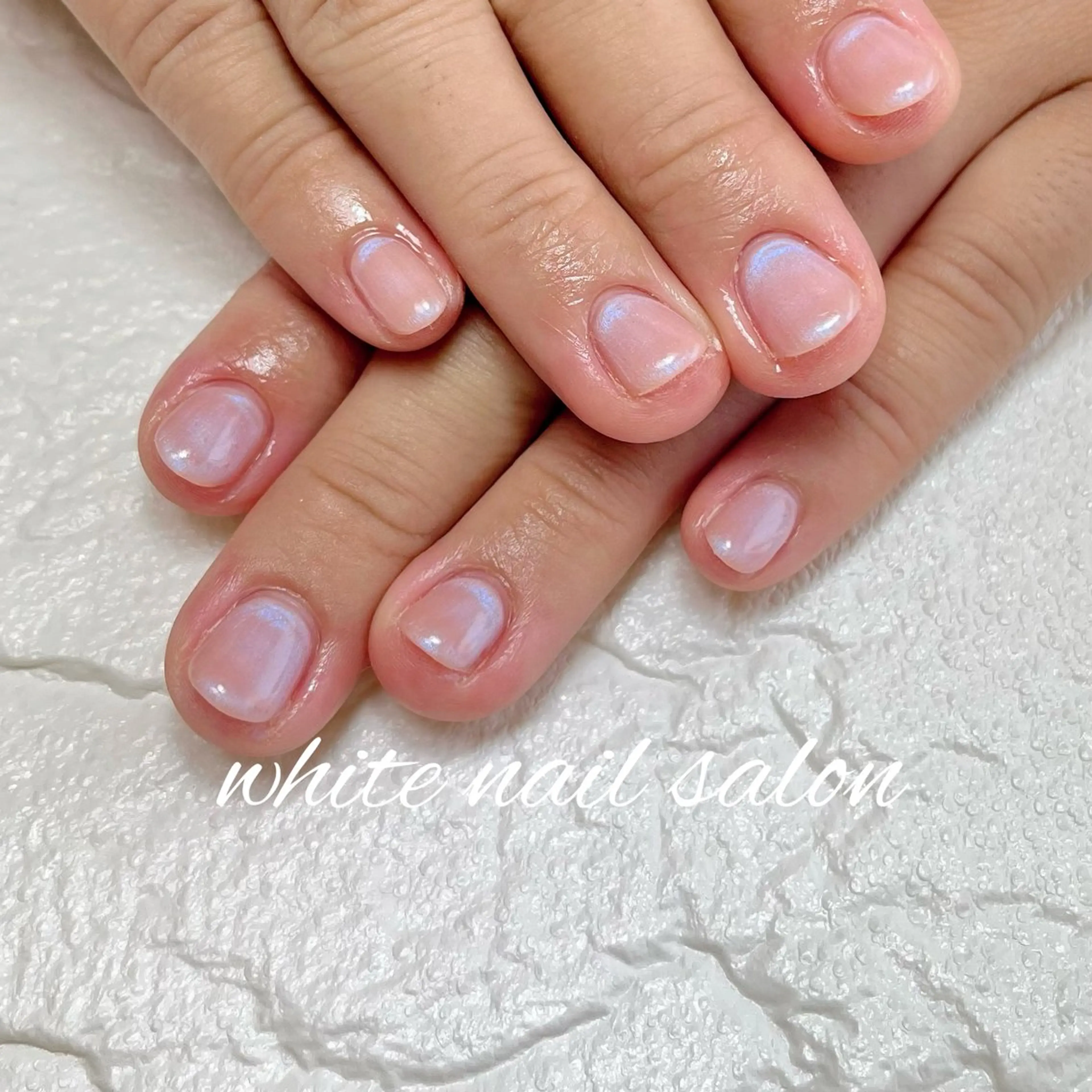 ネイル ラメ(グリッター) シンプルネイル ハンドネイル white nail salonのネイルデザイン