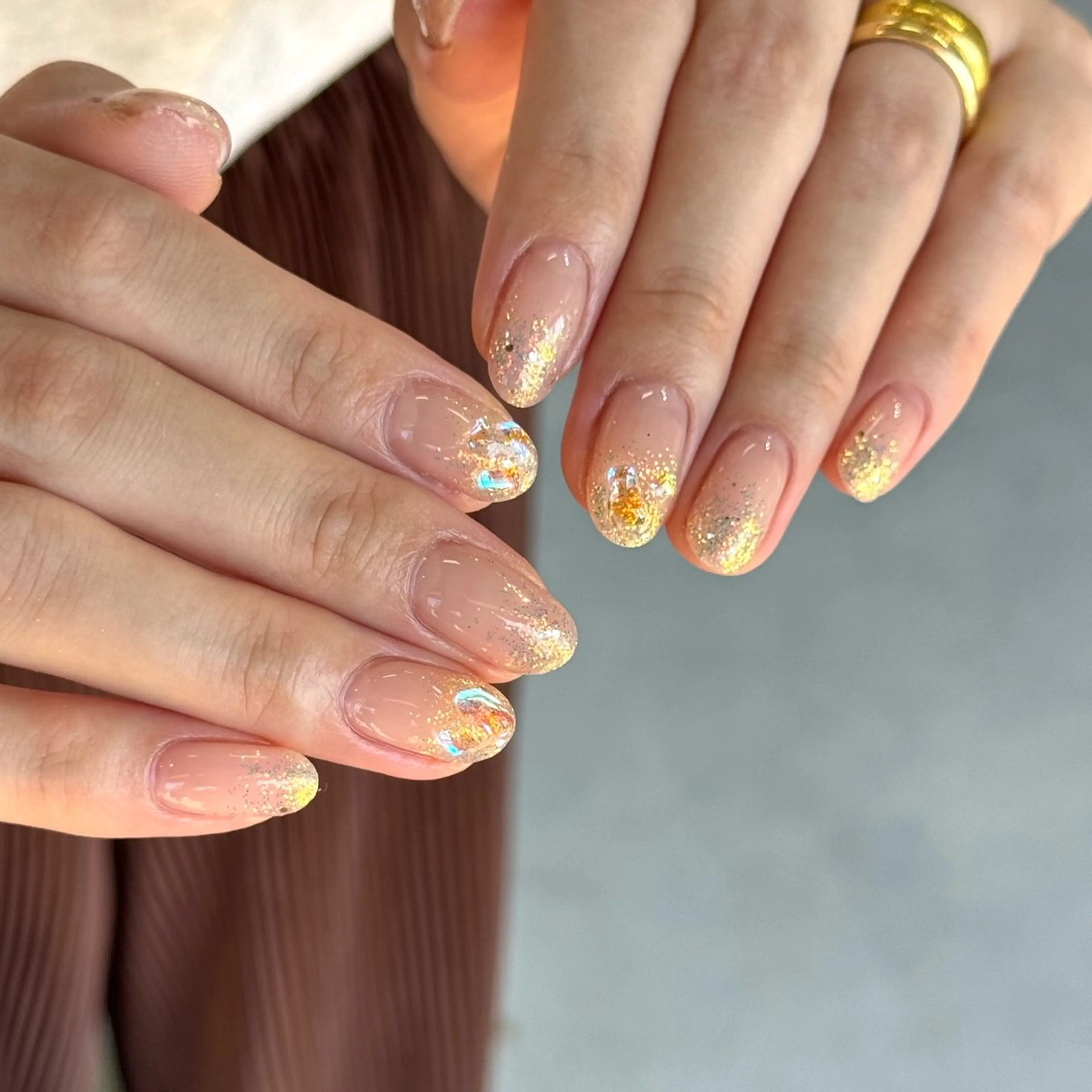 ネイル キラキラネイル ハンドネイル HARUKA ネイリスト福岡/薬院のネイルデザイン