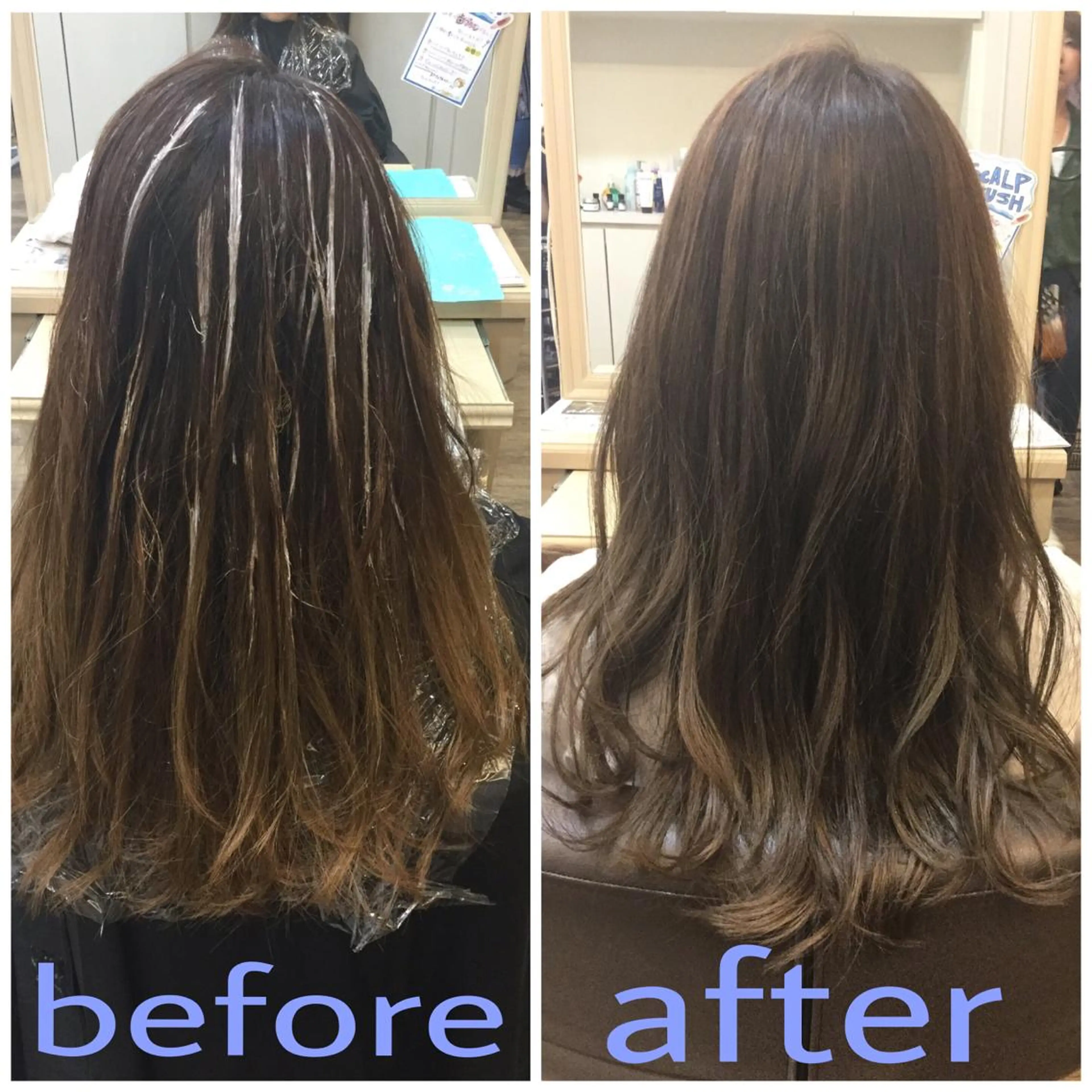 セミロング カラー バレイヤージュ イルミナカラー 外国人風カラー レイヤーカット 尚平 40代からの 髪質改善専門のその他イメージ