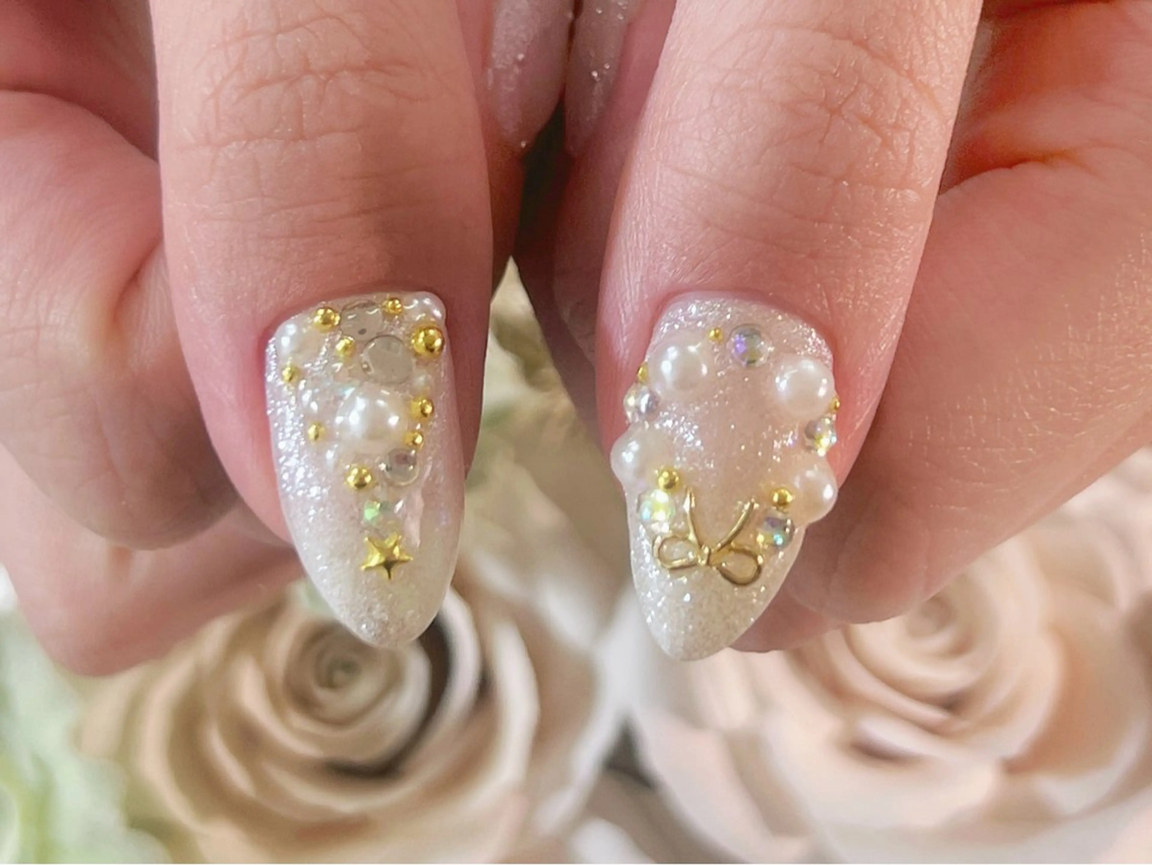 ネイル ロングネイル 持ち込み スカルプネイル 冬ネイル クリスマス ハンドネイル Painty所属・Painty nailのネイルデザイン