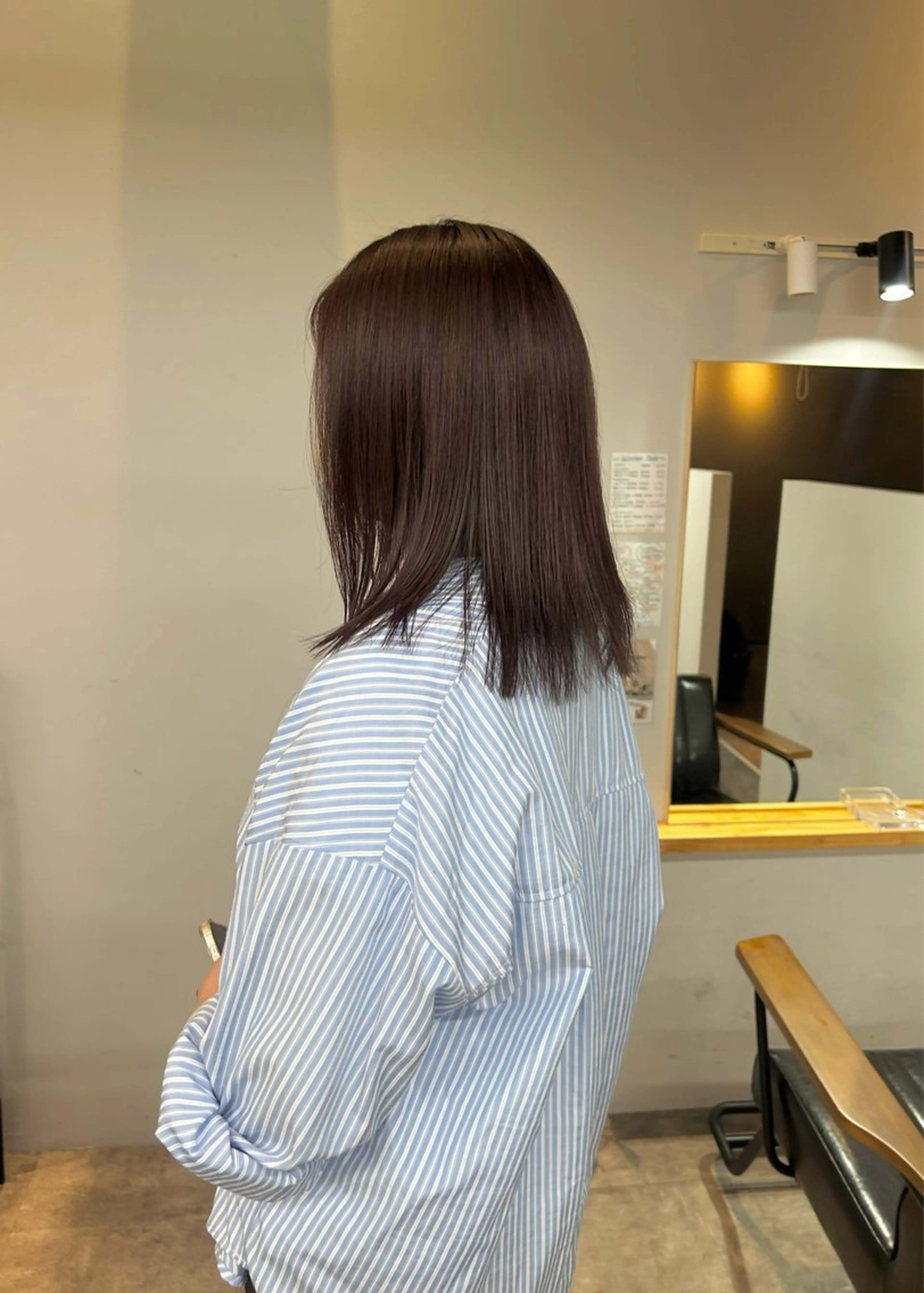 セミロング 美髪縮毛矯正/ 髪質改善/岩田一駿のヘアスタイル