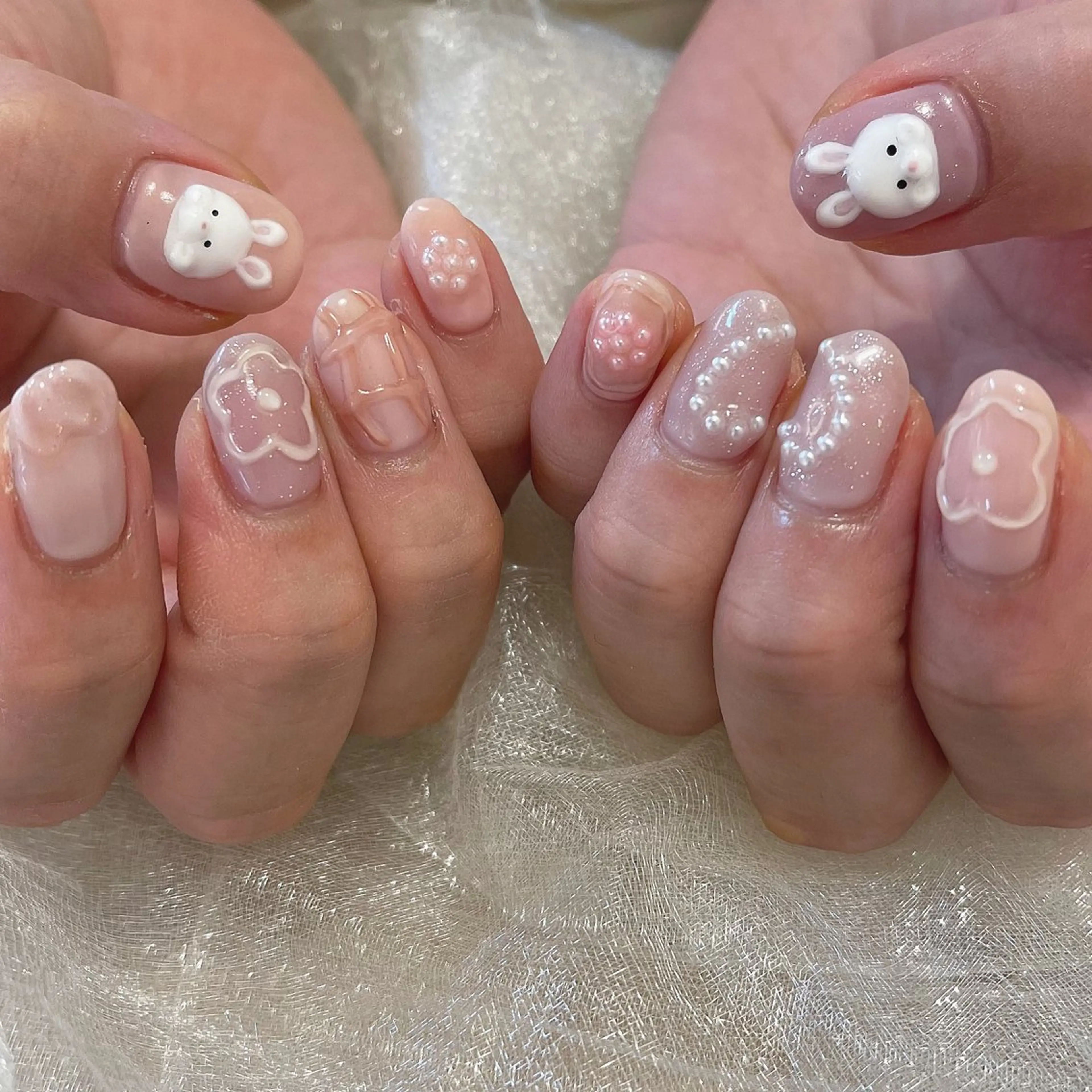 （オフなし）パーツつけ放題、アートやり放題✨デザイン持ち込み（Free art course plus）の写真