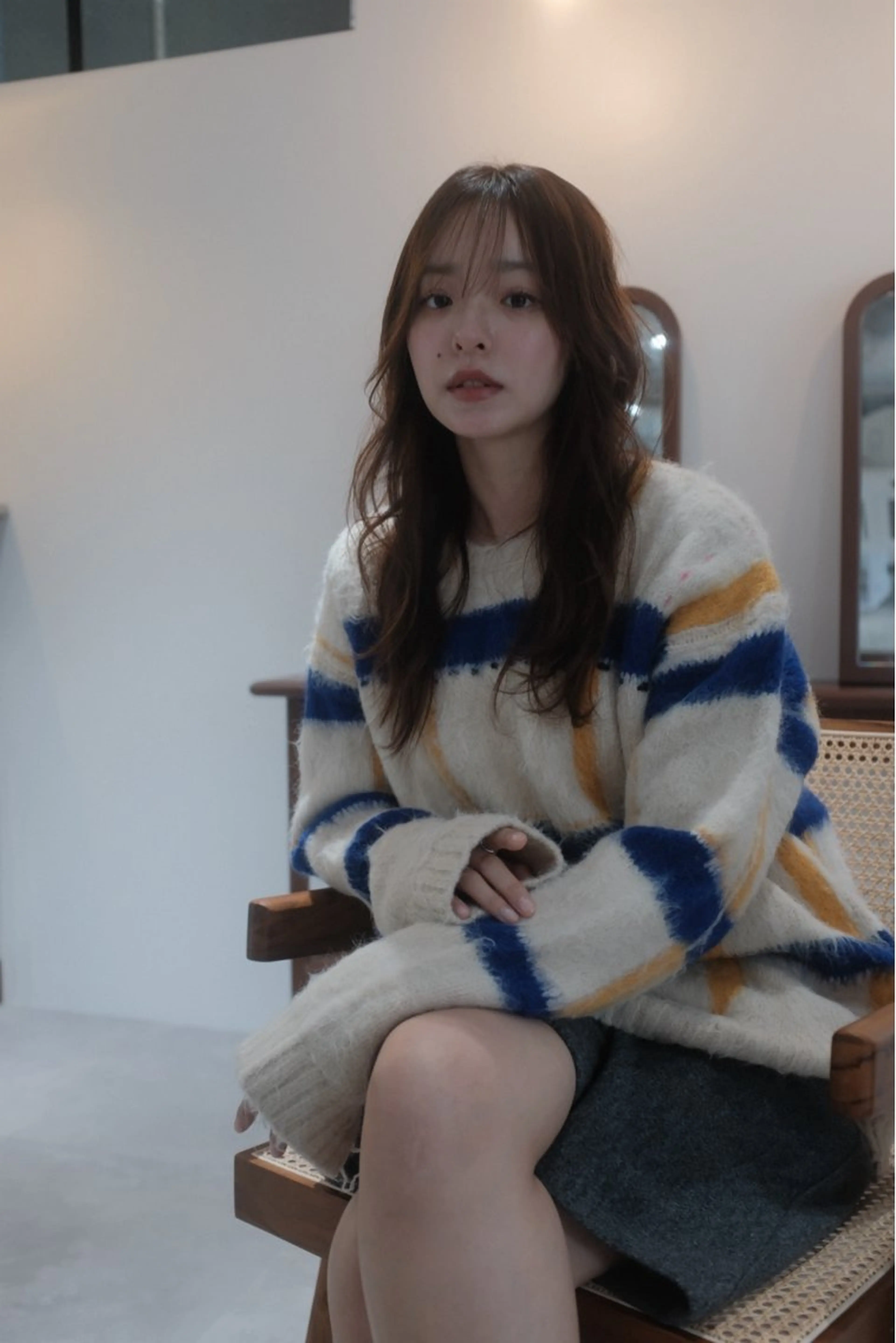 ロング カラー ショートボブ ブリーチ ダブルカラー イルミナカラー ブリーチなしカラー カット ヘアカラー トリートメント opus 店長大和 レイヤー/赤み消しのヘアスタイル