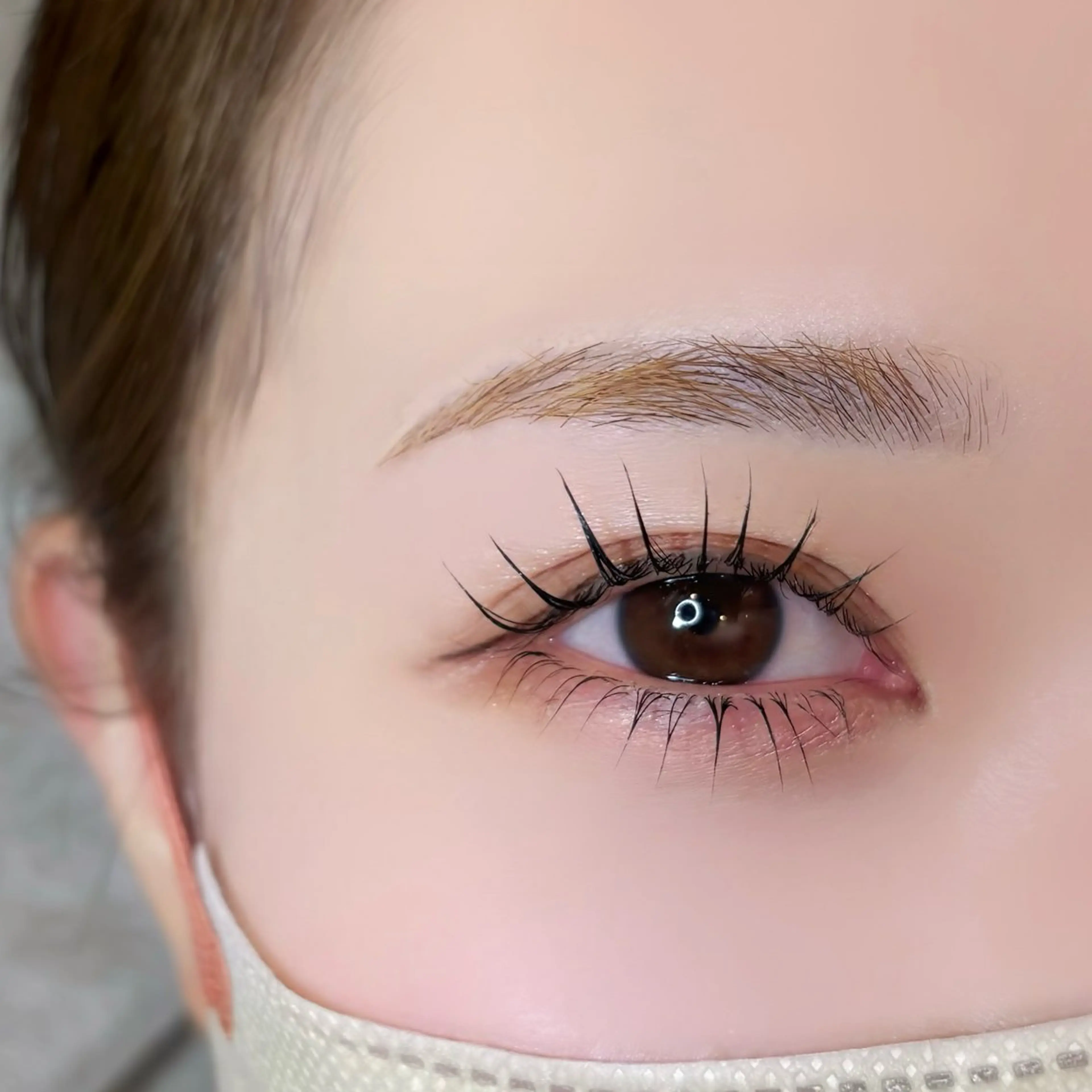 【直前割】👑ベテラン担当⭐上下まつげパーマ⭐逆さまつ下、流れ癖、絡まりご相談ください🎵目の縦幅アップ👀の写真