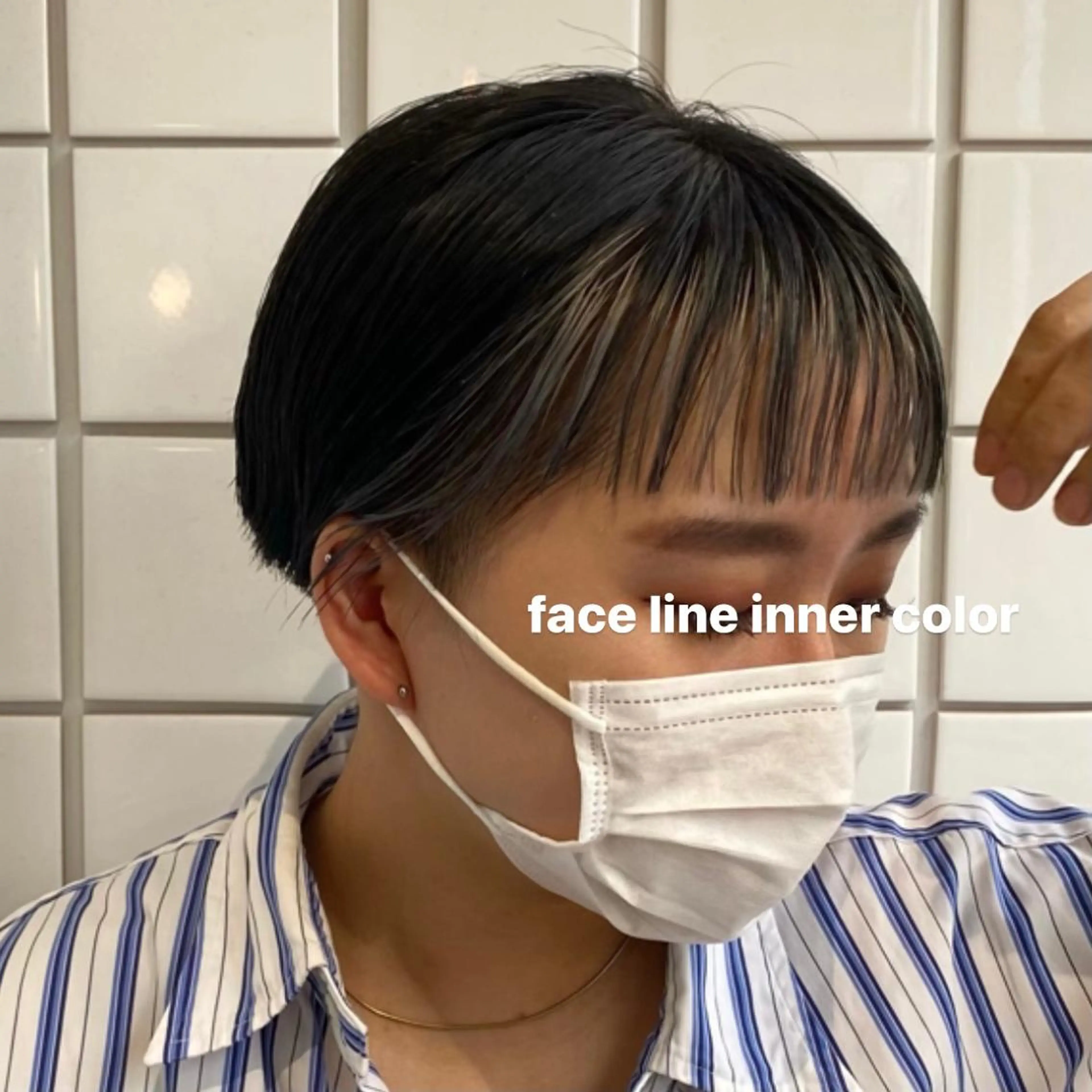 ショート カラー ヘアアレンジ メンズ メンズインナーカラー インナーカラー 🎀オイダイラ モモカ🎀のヘアスタイル