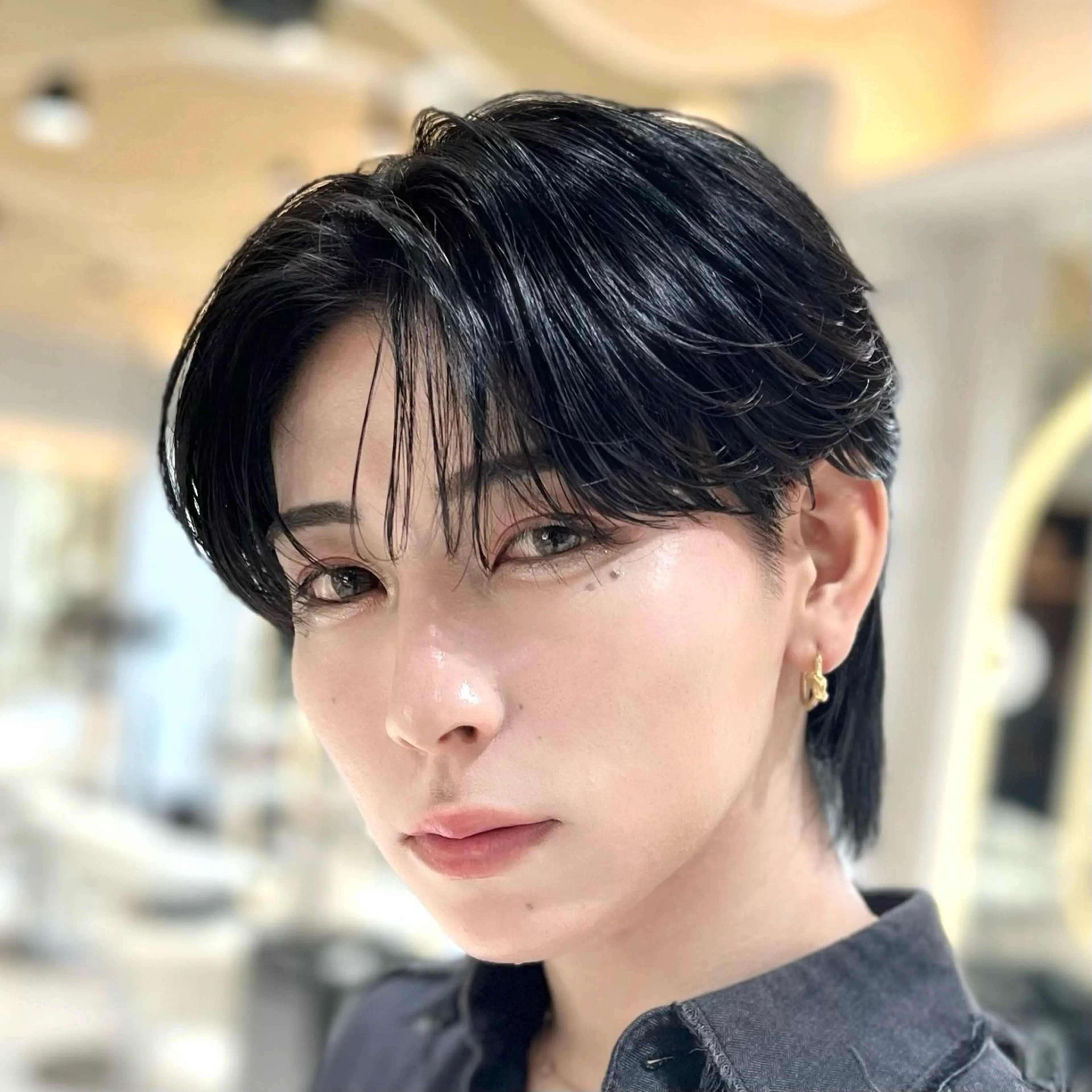 メンズ カルマパーマ メンズ韓国風 メンズパーマ カット 縮毛矯正 【メンズ特化✨】 縮毛矯正/千原涼麻のヘアスタイル