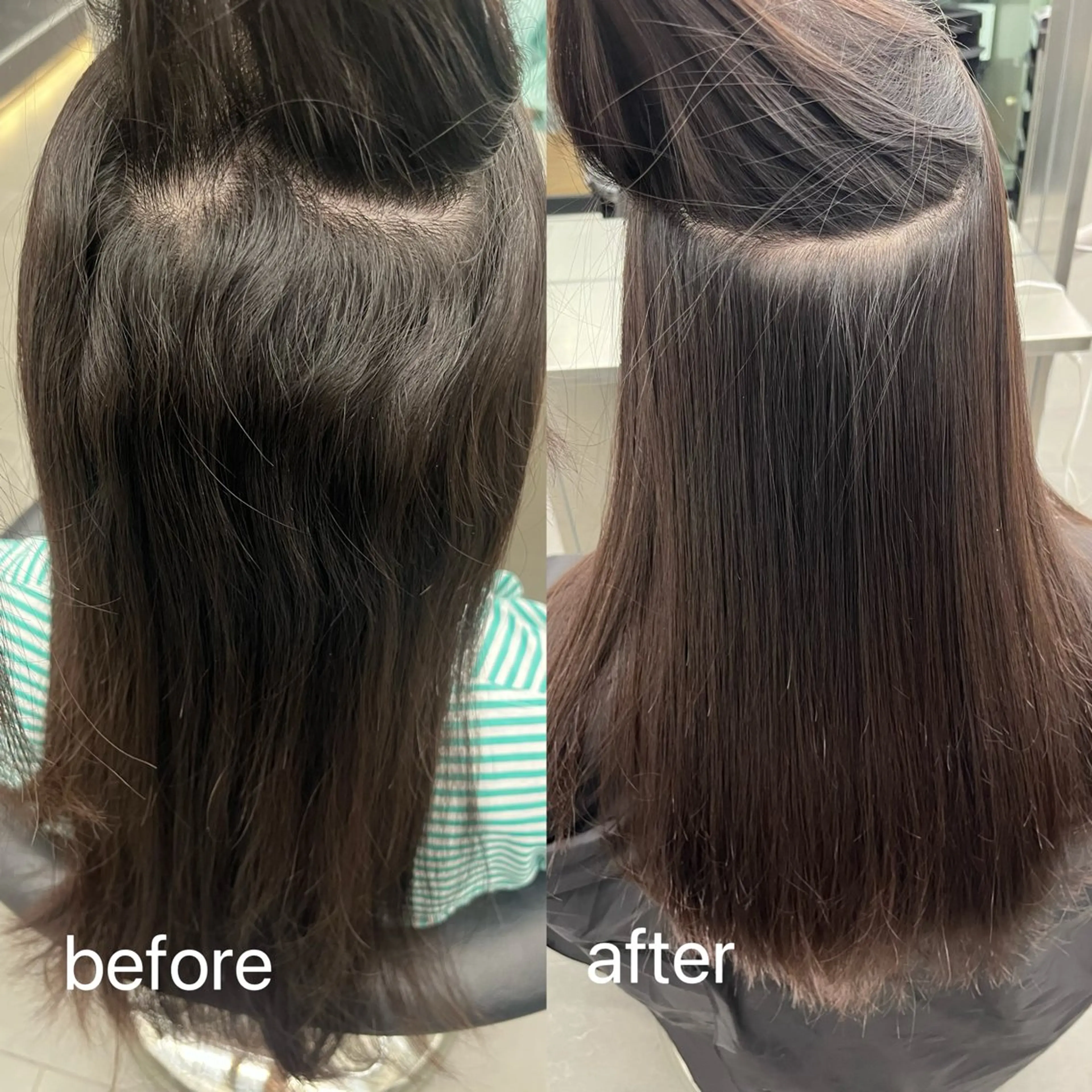 パーマ 縮毛矯正 縮毛矯正/くすみカラ ーayukaのヘアスタイル