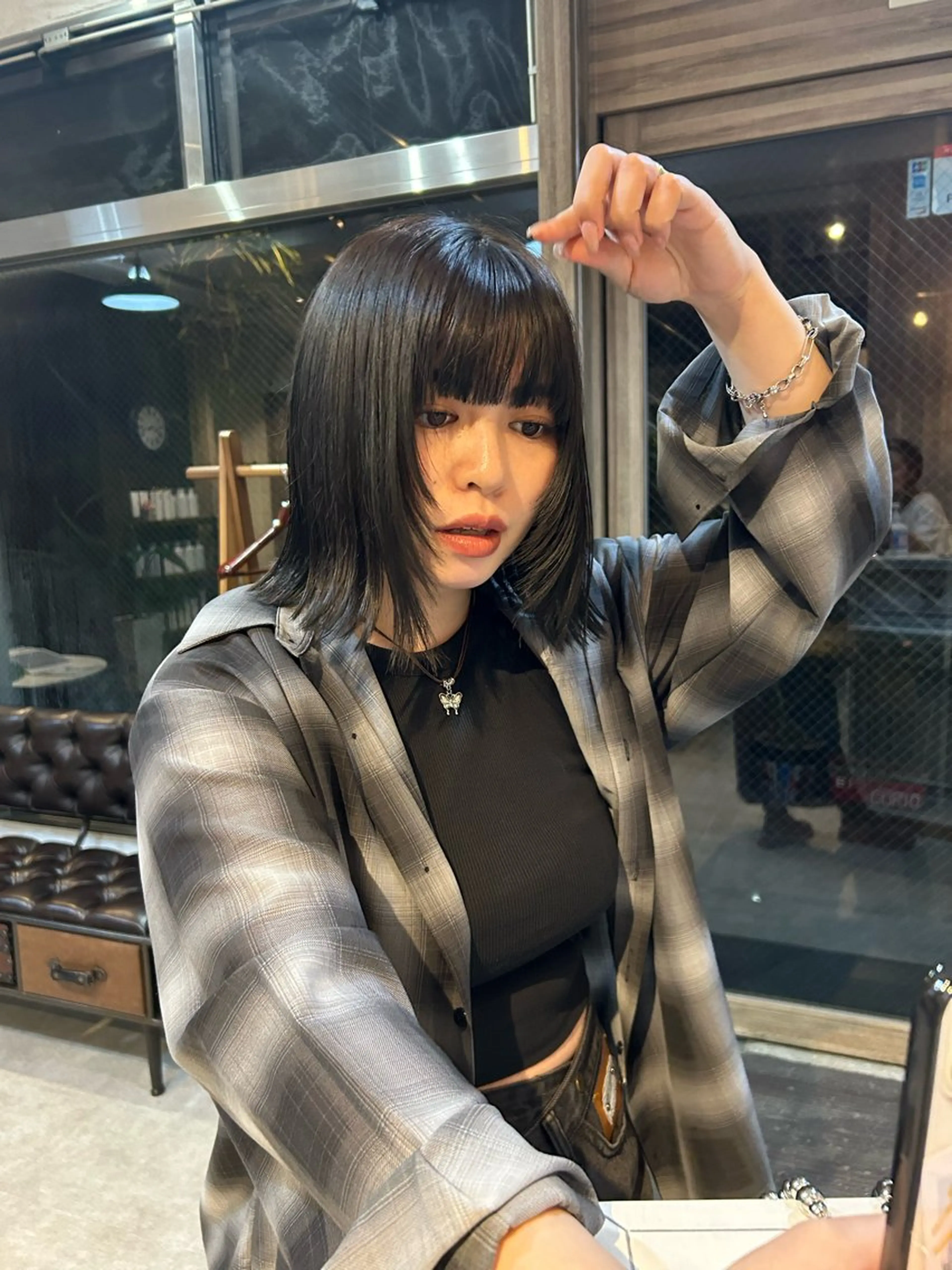 ミディアム カラー CURIO/南船場 /RIN💈🍎のヘアスタイル