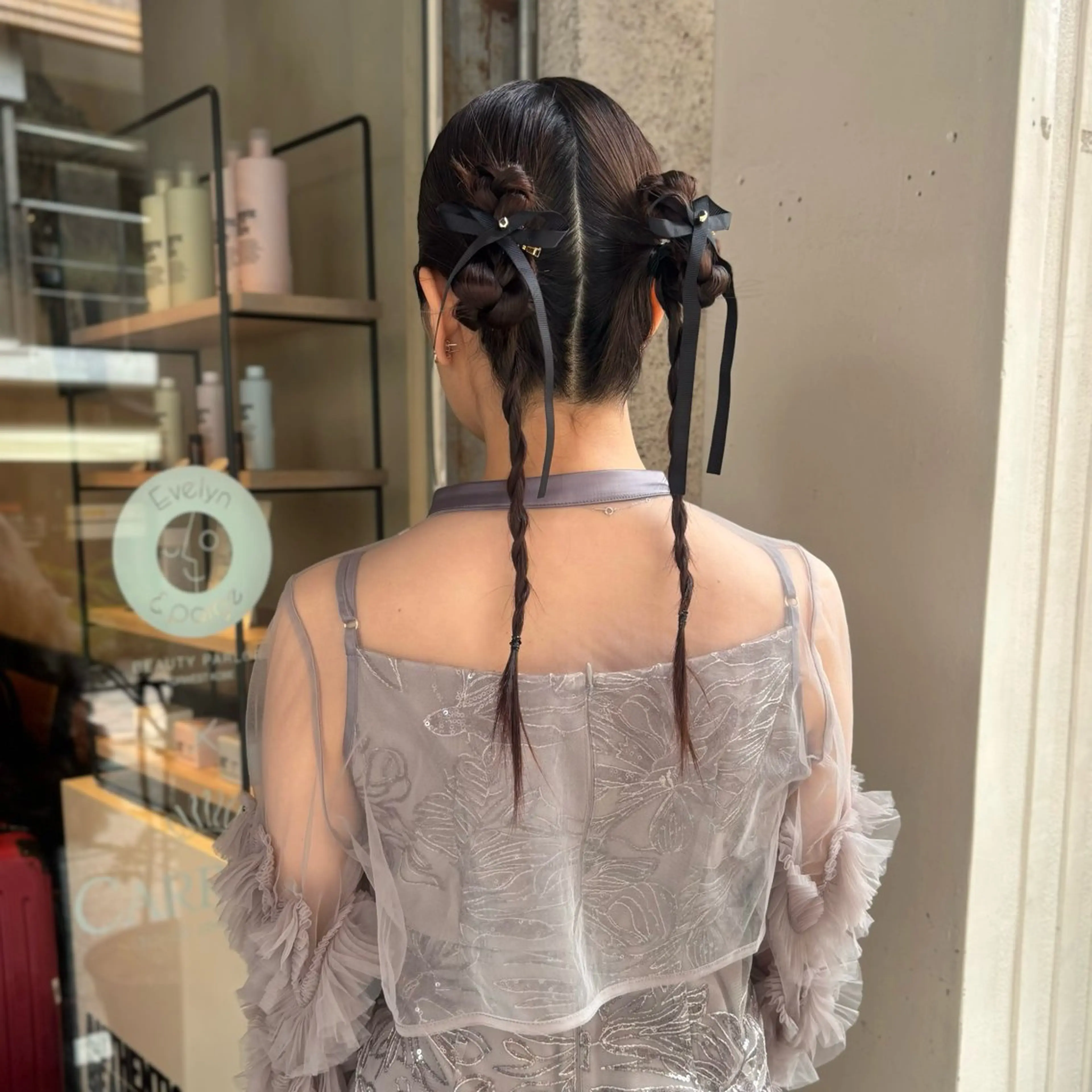 ヘアアレンジ 髪飾り ヘアセット 芦刈 咲来のヘアスタイル