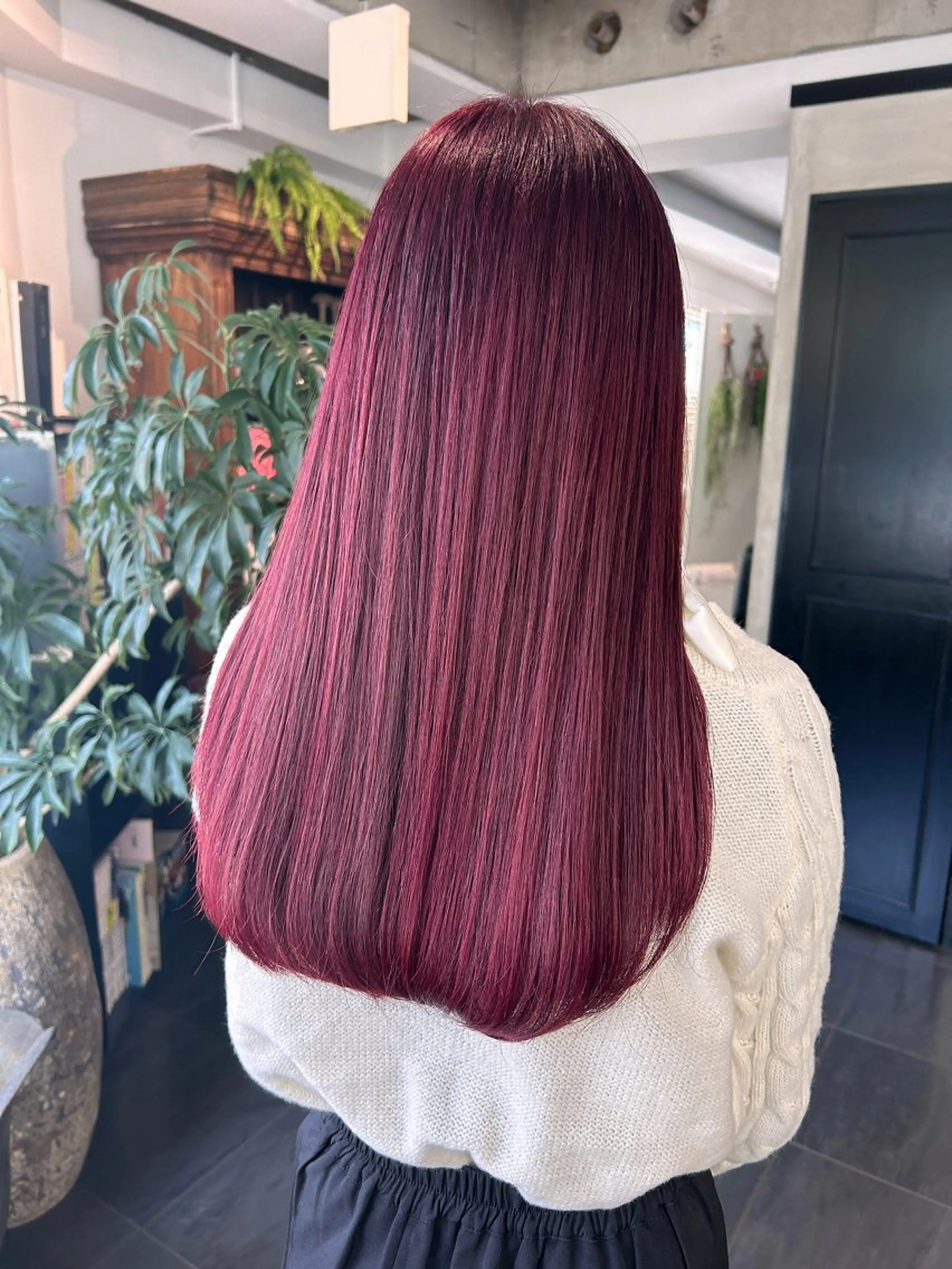 ロング カラー カシス ピンクカラー ヘアカラー トリートメント オタク救済🎀 可愛いに特化　ゆうなのヘアスタイル