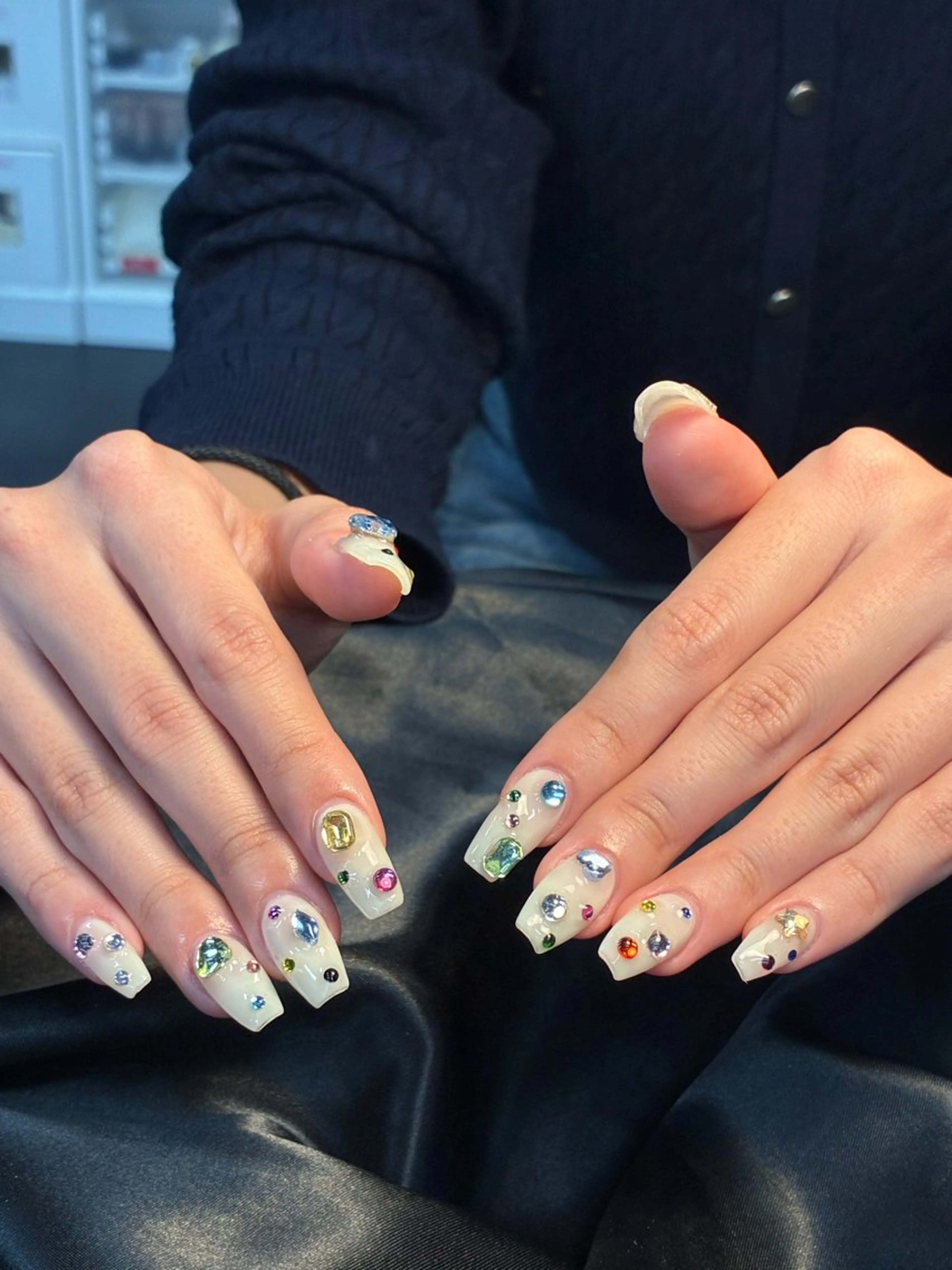 ネイル アートネイル フレンチネイル ジェルネイル 韓国ネイル 持ち込み ハンドネイル ANA.CHUO 本川越店舗のネイルデザイン