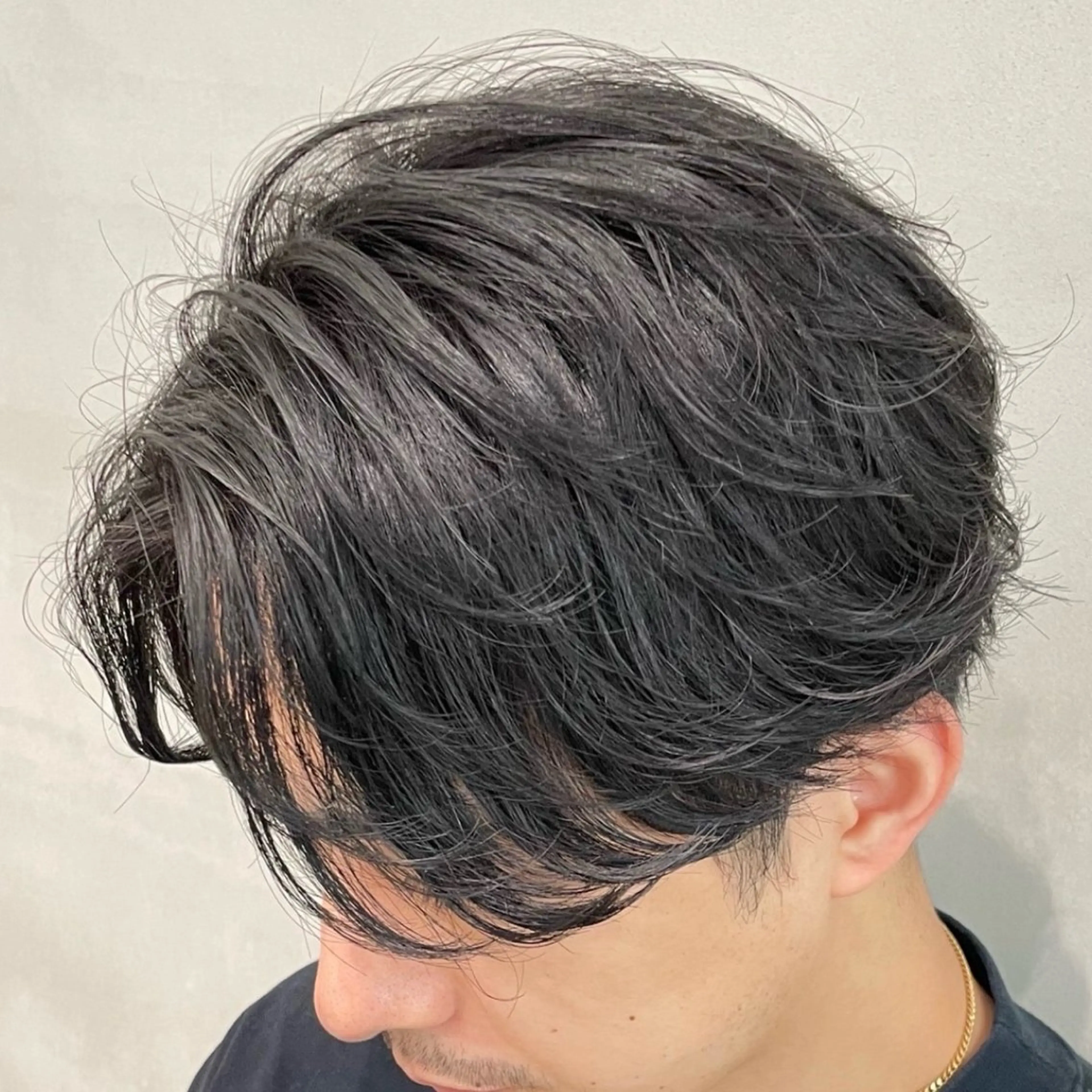 ミディアム パーマ ヘアアレンジ メンズ カット パーマ fifth Tokyo所属・fifth 石川 凪のヘアスタイル