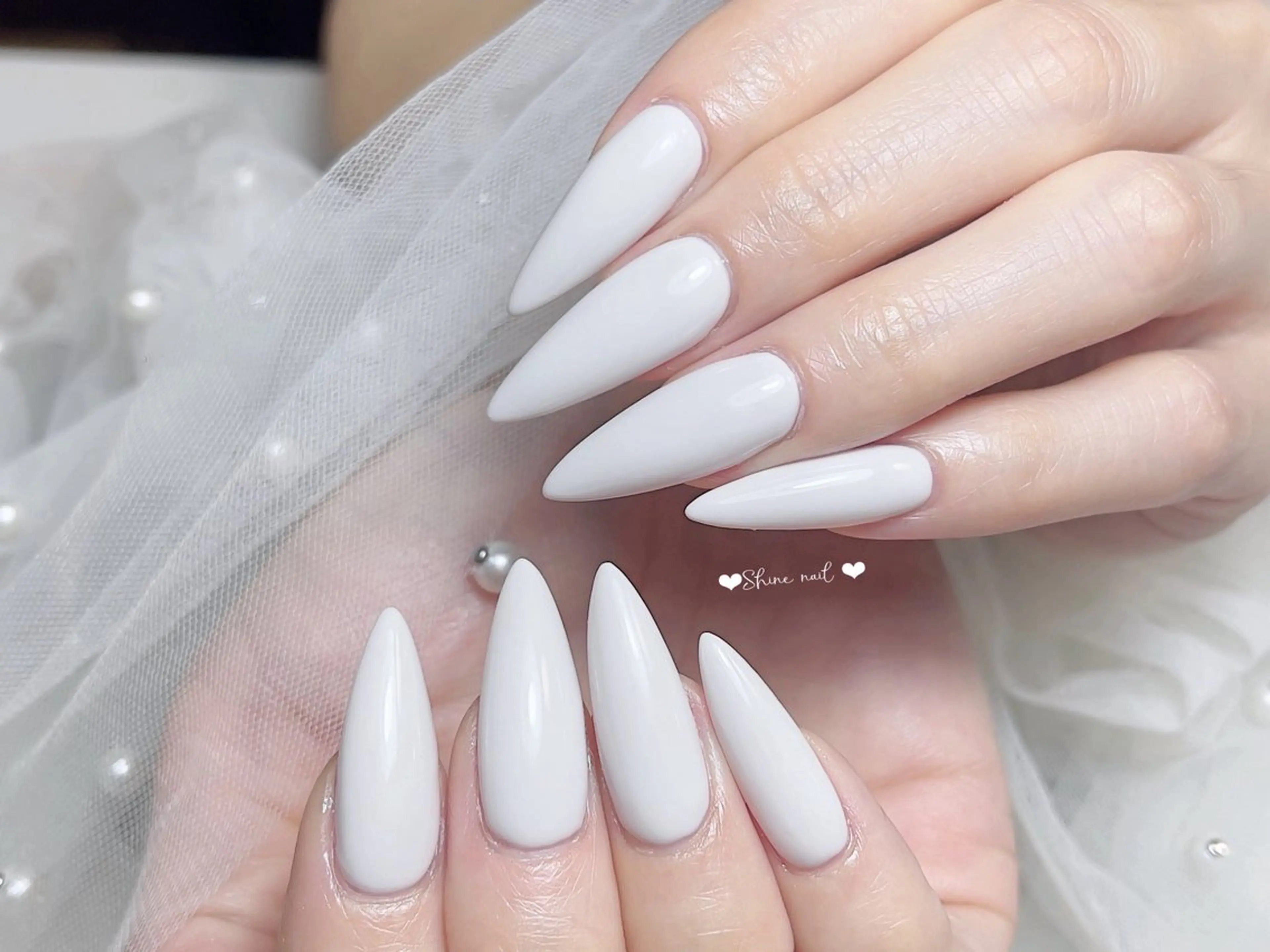 ネイル サイナ🎀 長さだし&デザインのネイルデザイン