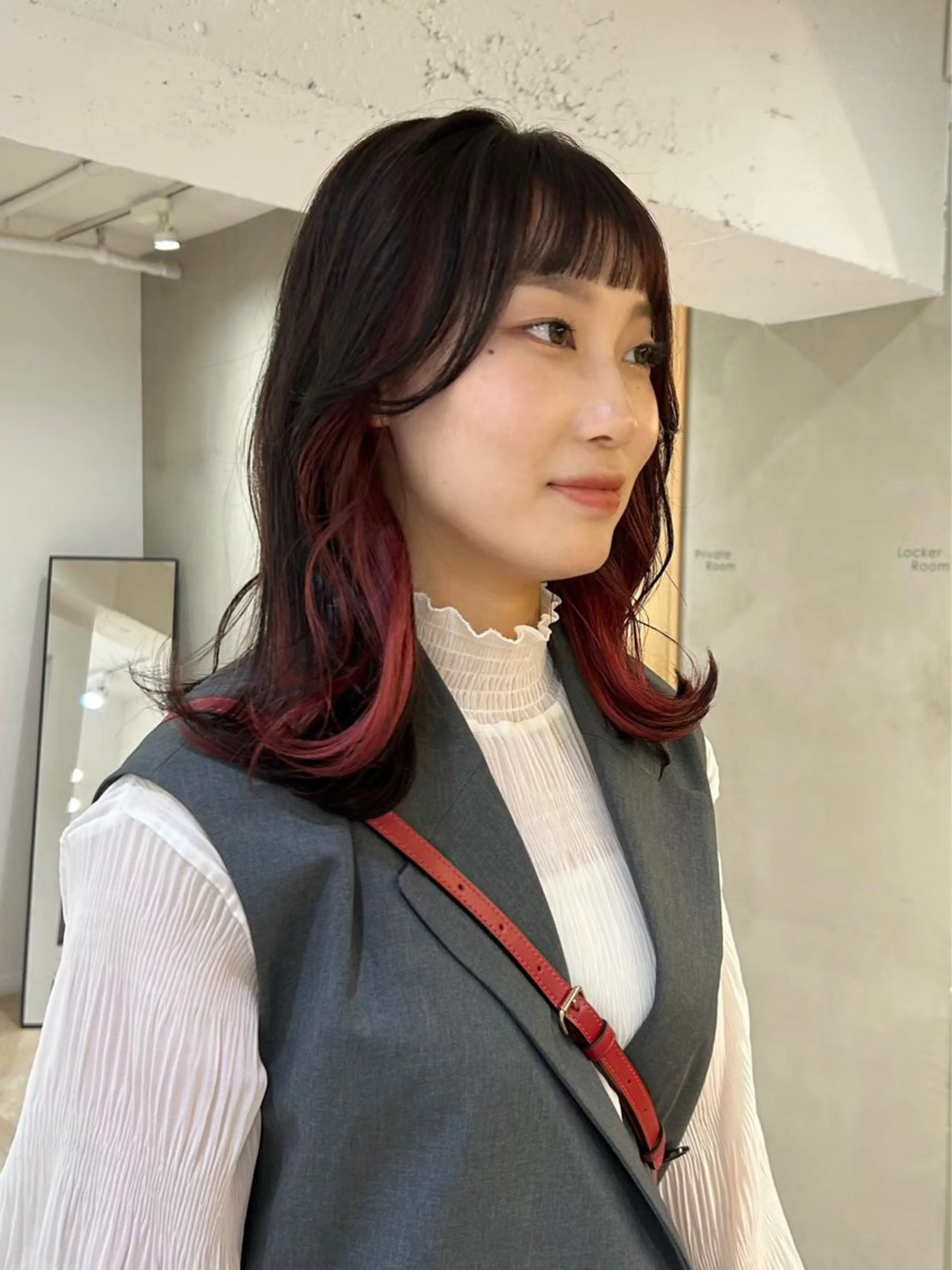 ミディアム カラー 透明感似合わせカラー 🍀あかり🍀のヘアスタイル