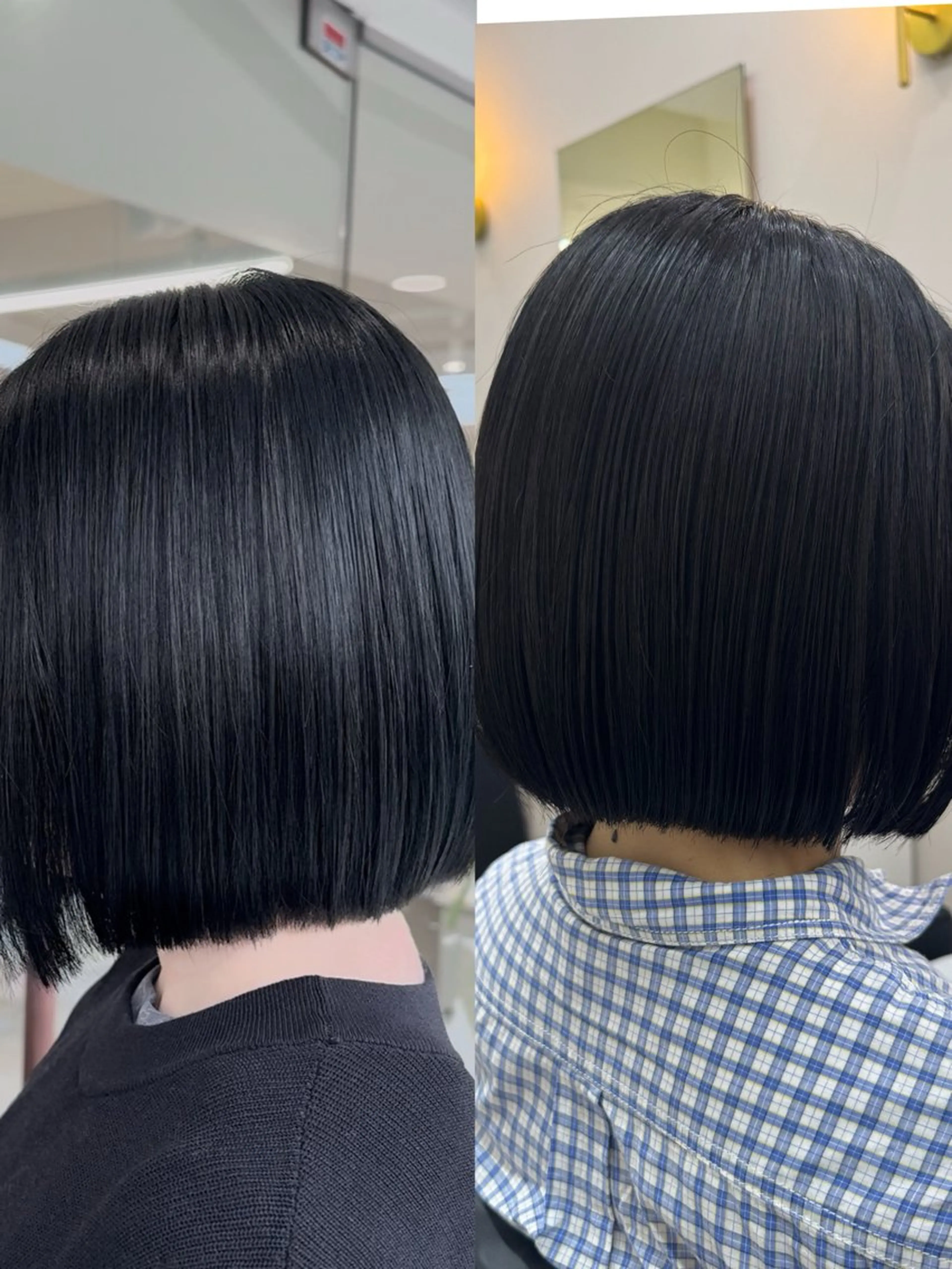 ミディアム ショートボブ ボブ カット 縮毛矯正 箕面/ボブ/ 髪質改善/加藤優眞のヘアスタイル