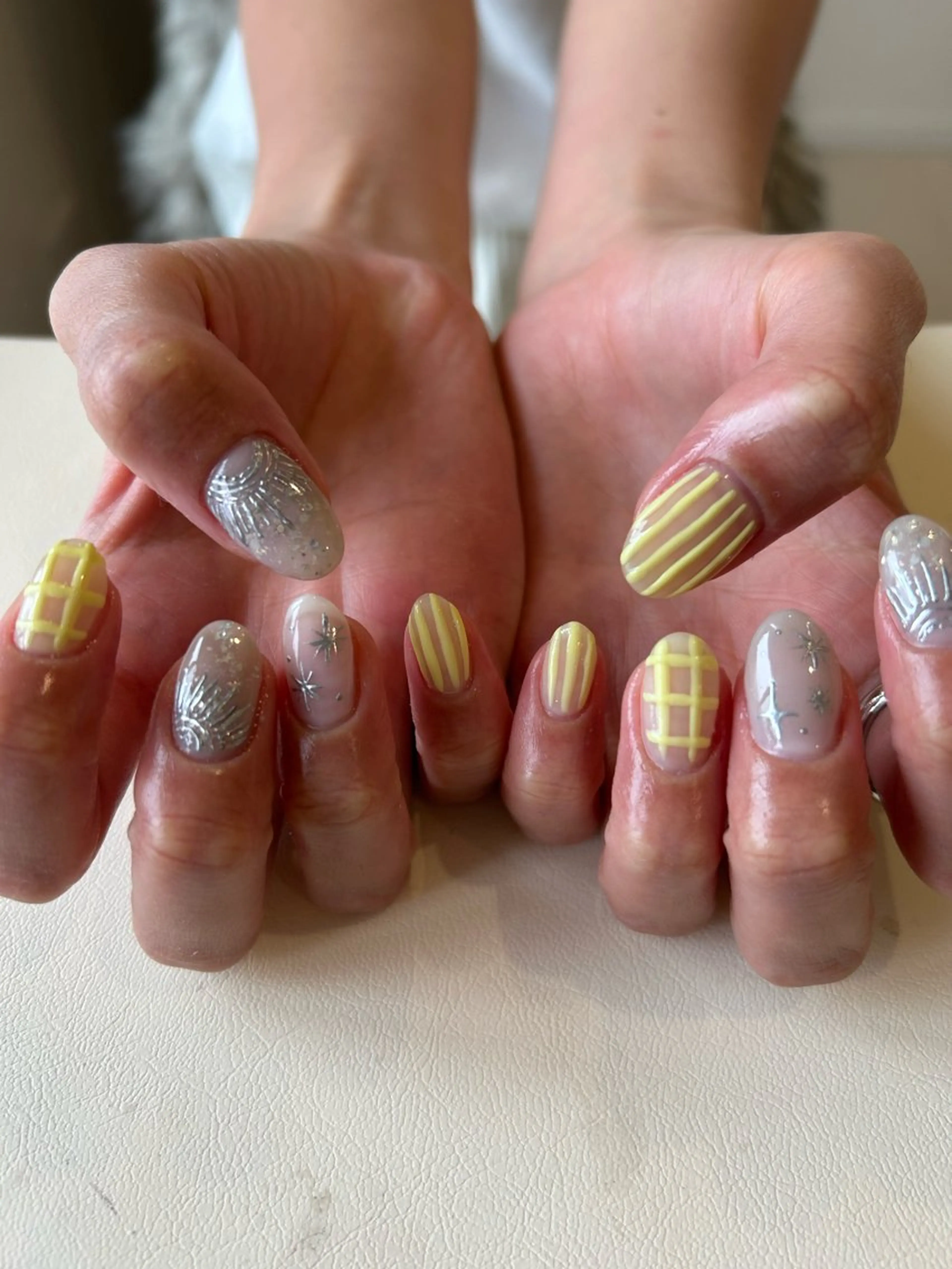 ネイル アートネイル mellow :所属・mellow:ｸﾙﾐ ﹡˖˟༝🎀˖˟ ༝のネイルデザイン