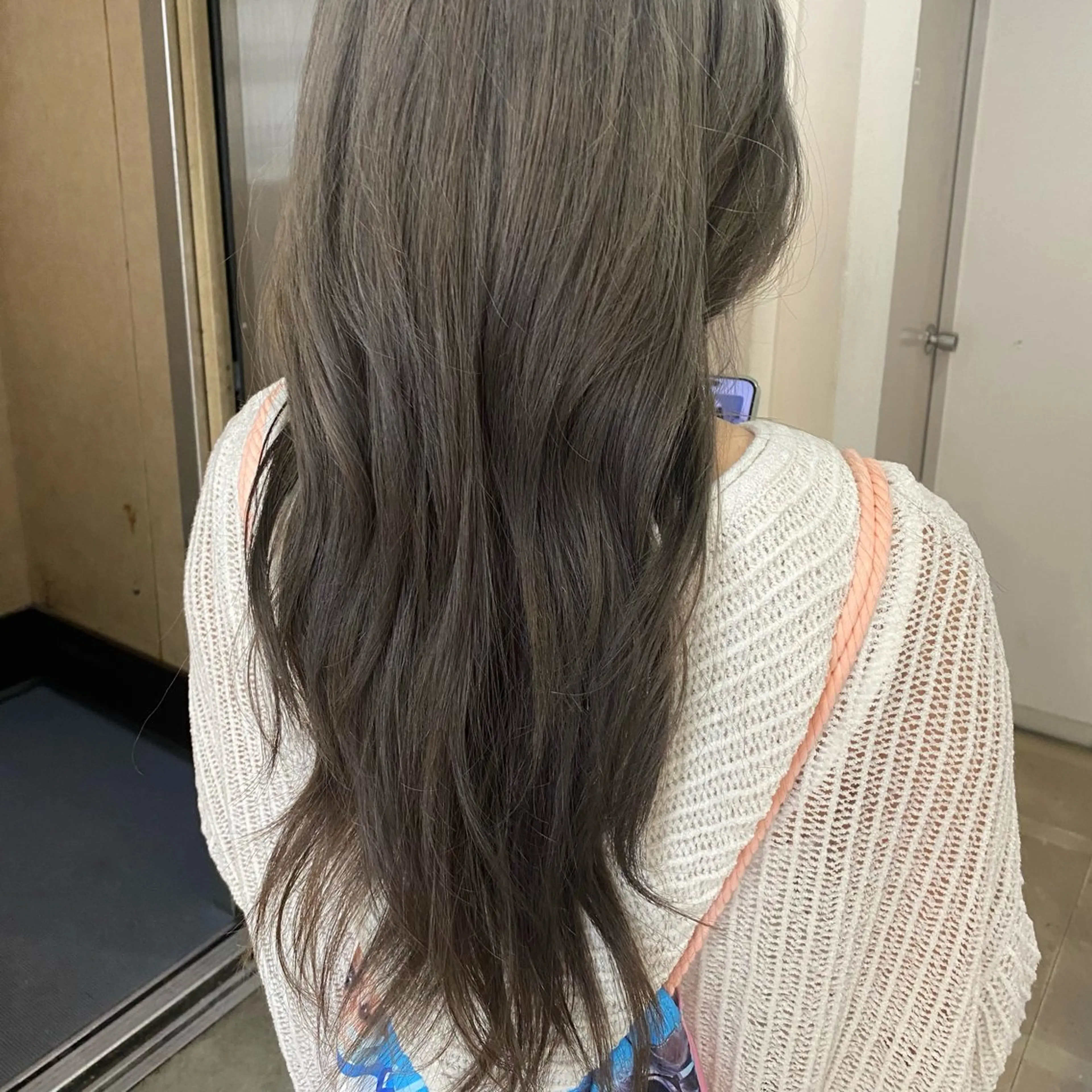 ロング カラー カット ヘアカラー トリートメント くすみカラー♡ Yuukaのヘアスタイル