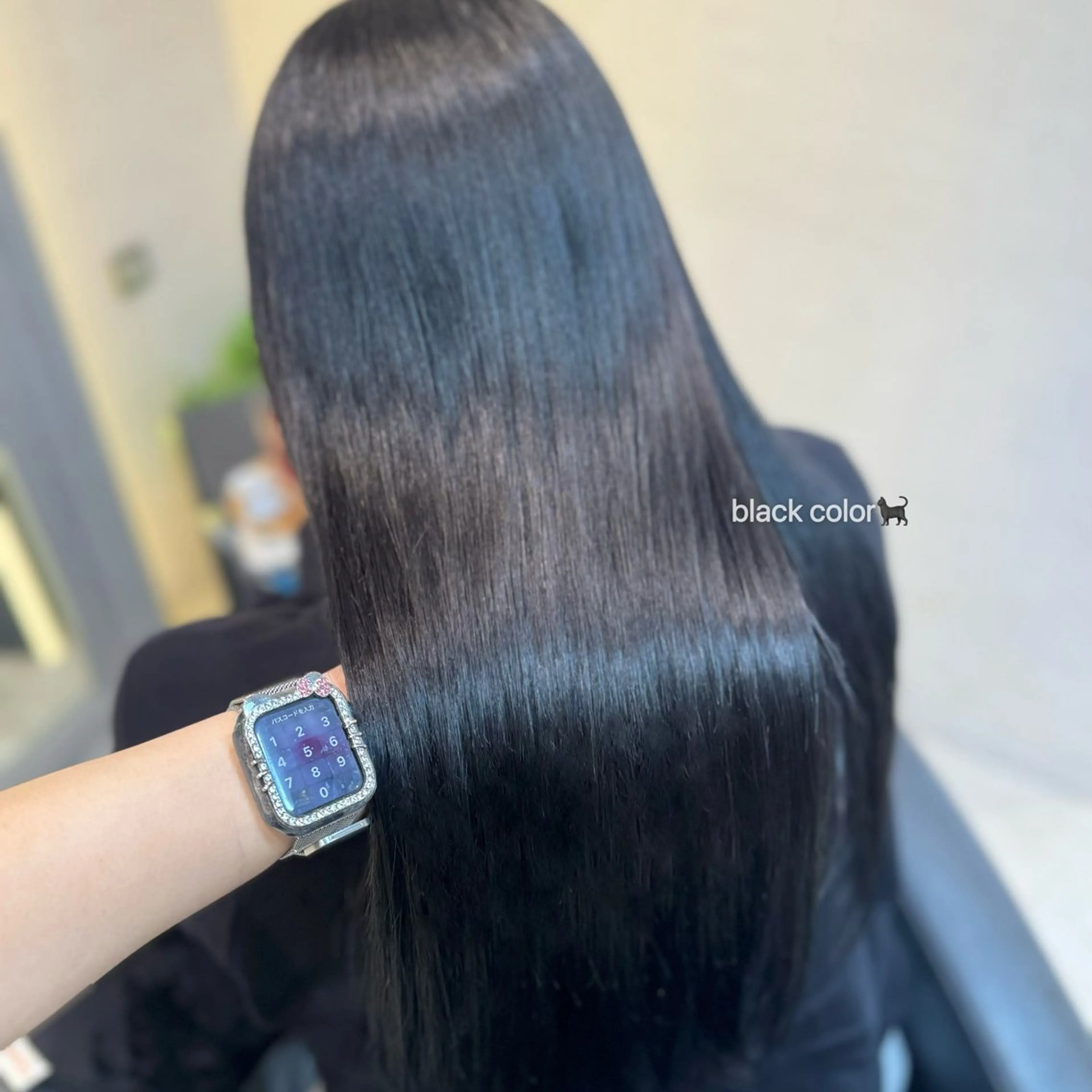 ロング カラー トリートメント ヘアカラー ハイトーン/艶カラー /ケアブリーチ/香音のヘアスタイル