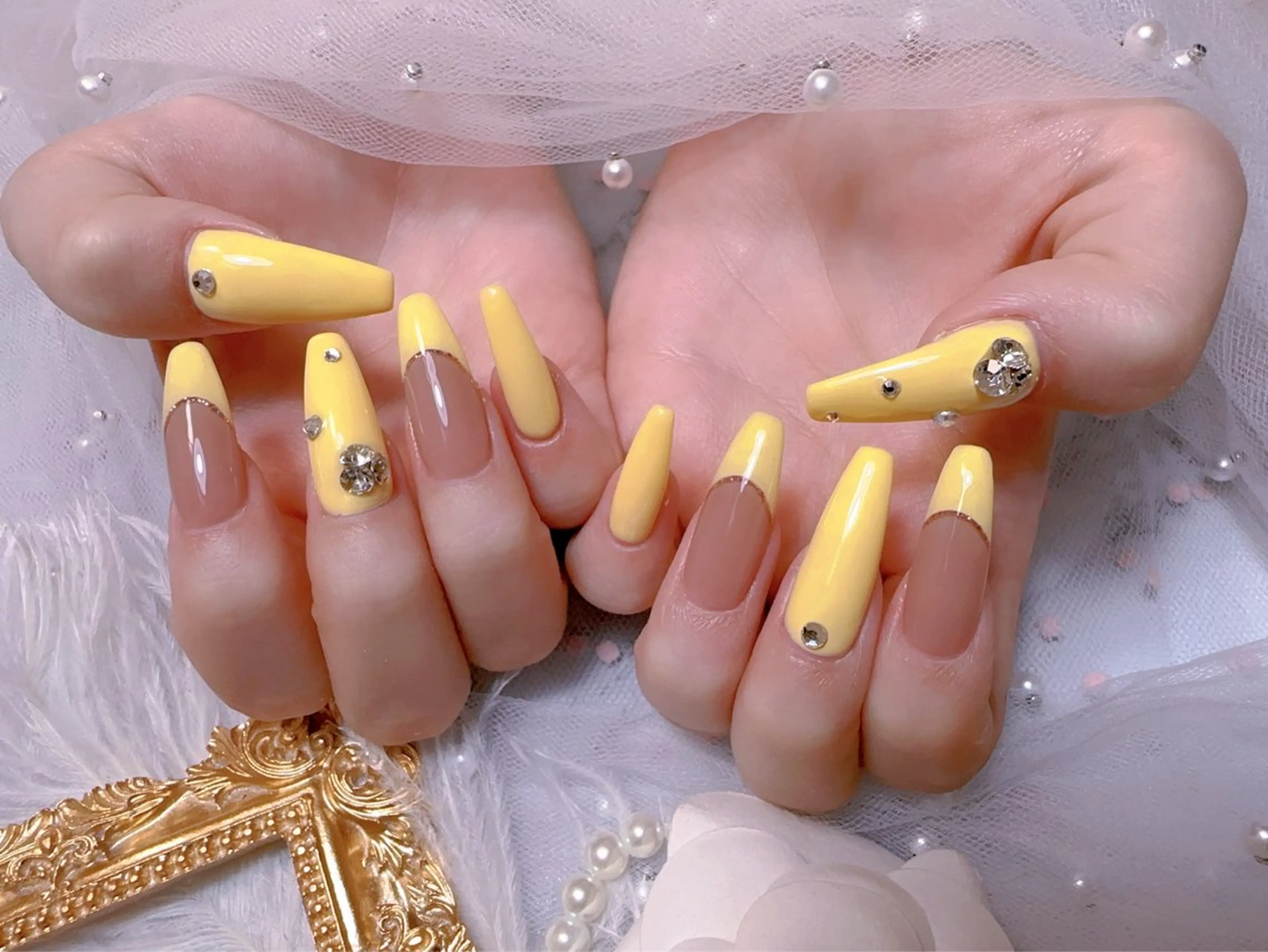 ネイル オーロラネイル フットネイル 韓国ネイル ラメ(グリッター) ラメグラデーション ハンドネイル Belle nail salon 新小岩のネイルデザイン