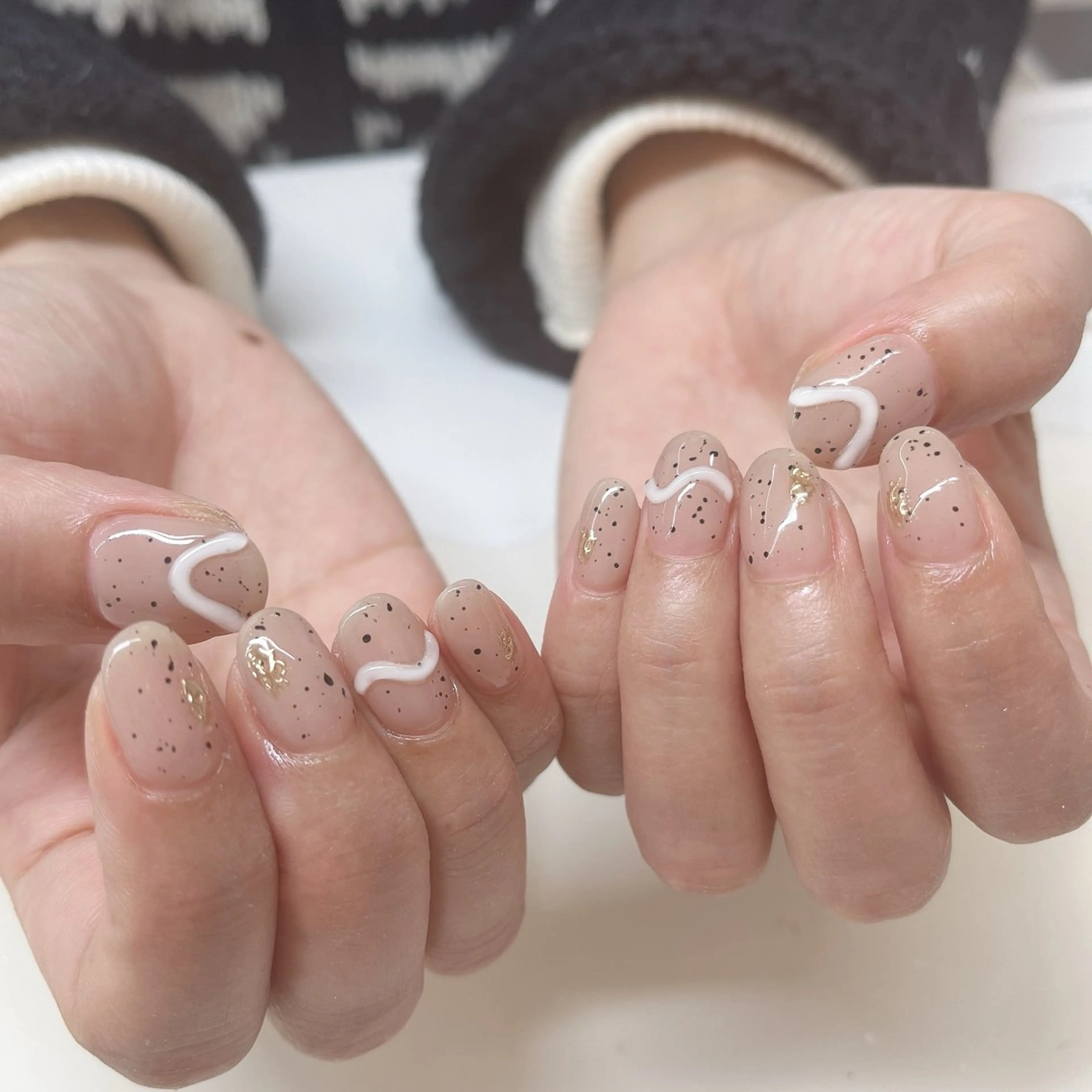 ネイル 持ち込み ハンドネイル joie ange rinna上本町のネイルデザイン