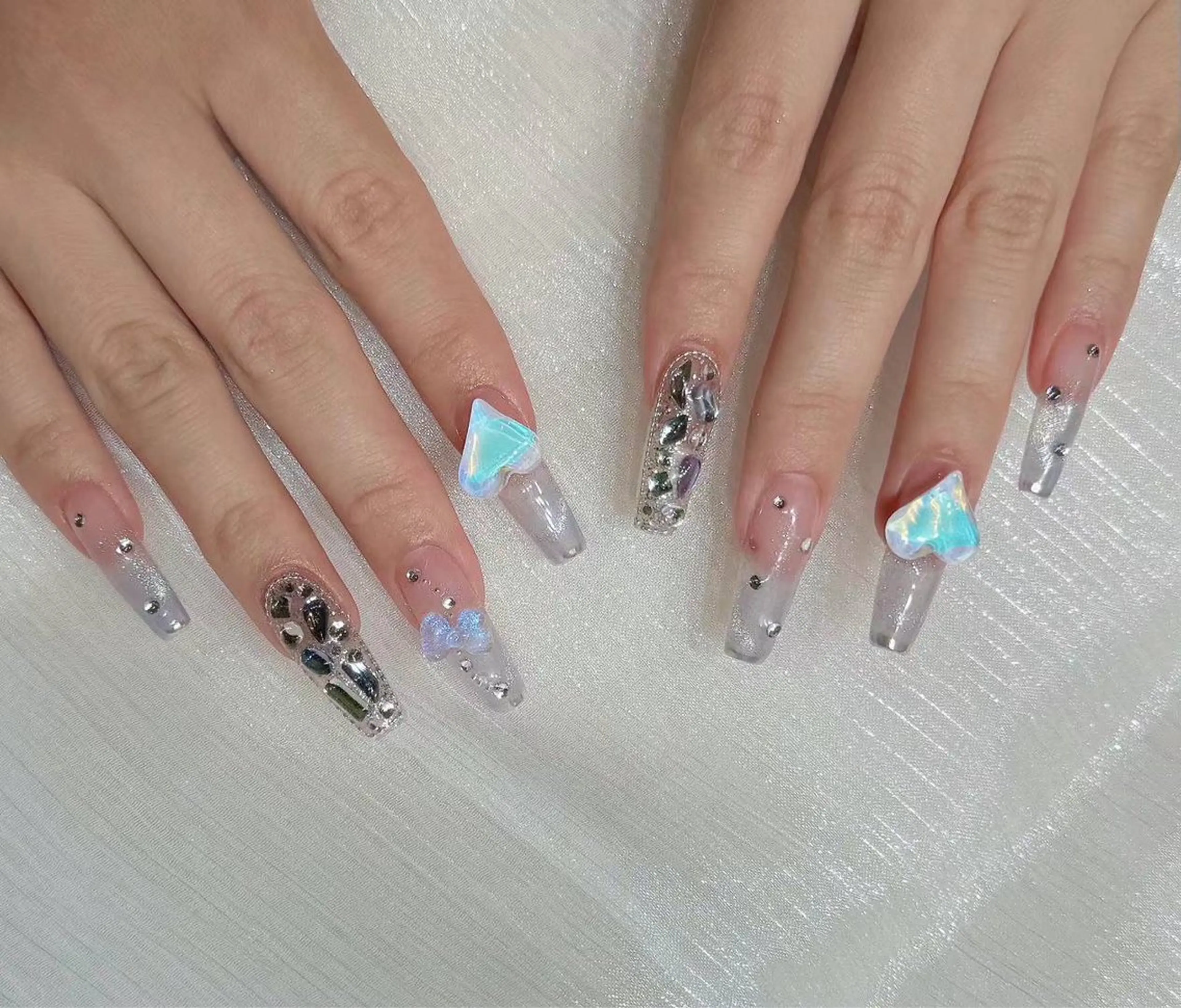 ネイル アートネイル フラワーネイル フットネイル ジェルネイル ハート Babarla Nailのネイルデザイン