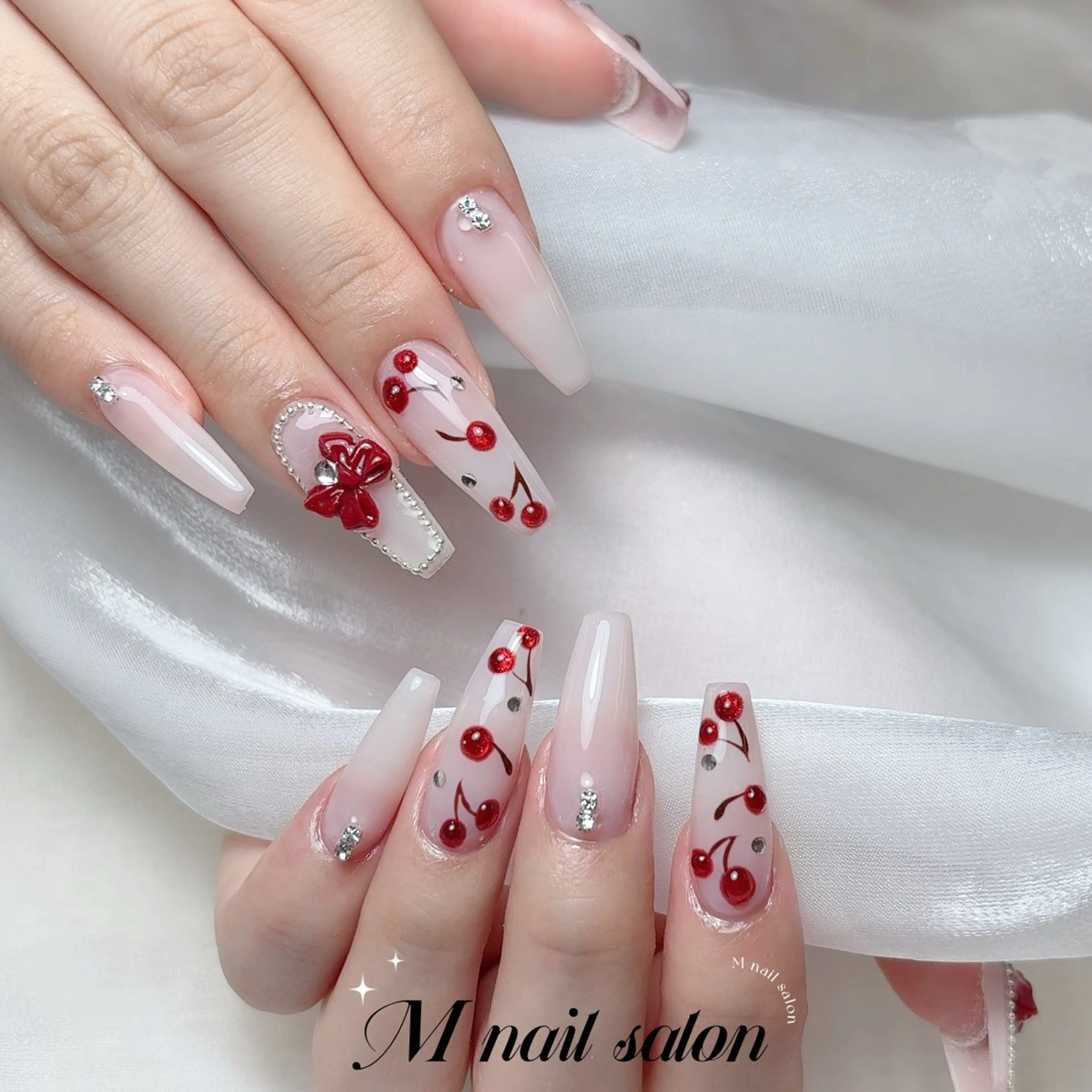 ネイル ハンドネイル M🌷nail 長さだし専門店のネイルデザイン