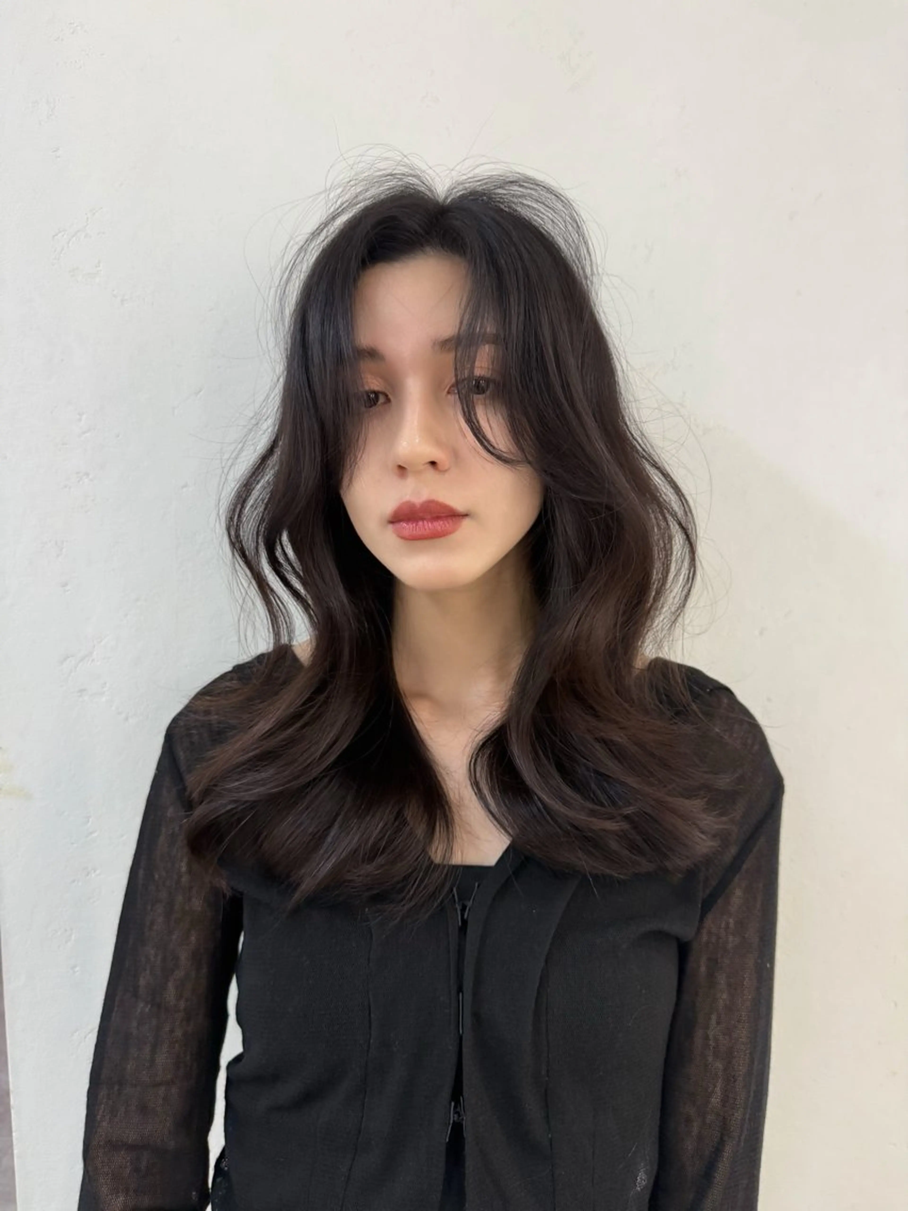 セミロング レイヤーカット ace share salon所属・韓国風パーマ/ 菅沼 成郷のヘアスタイル