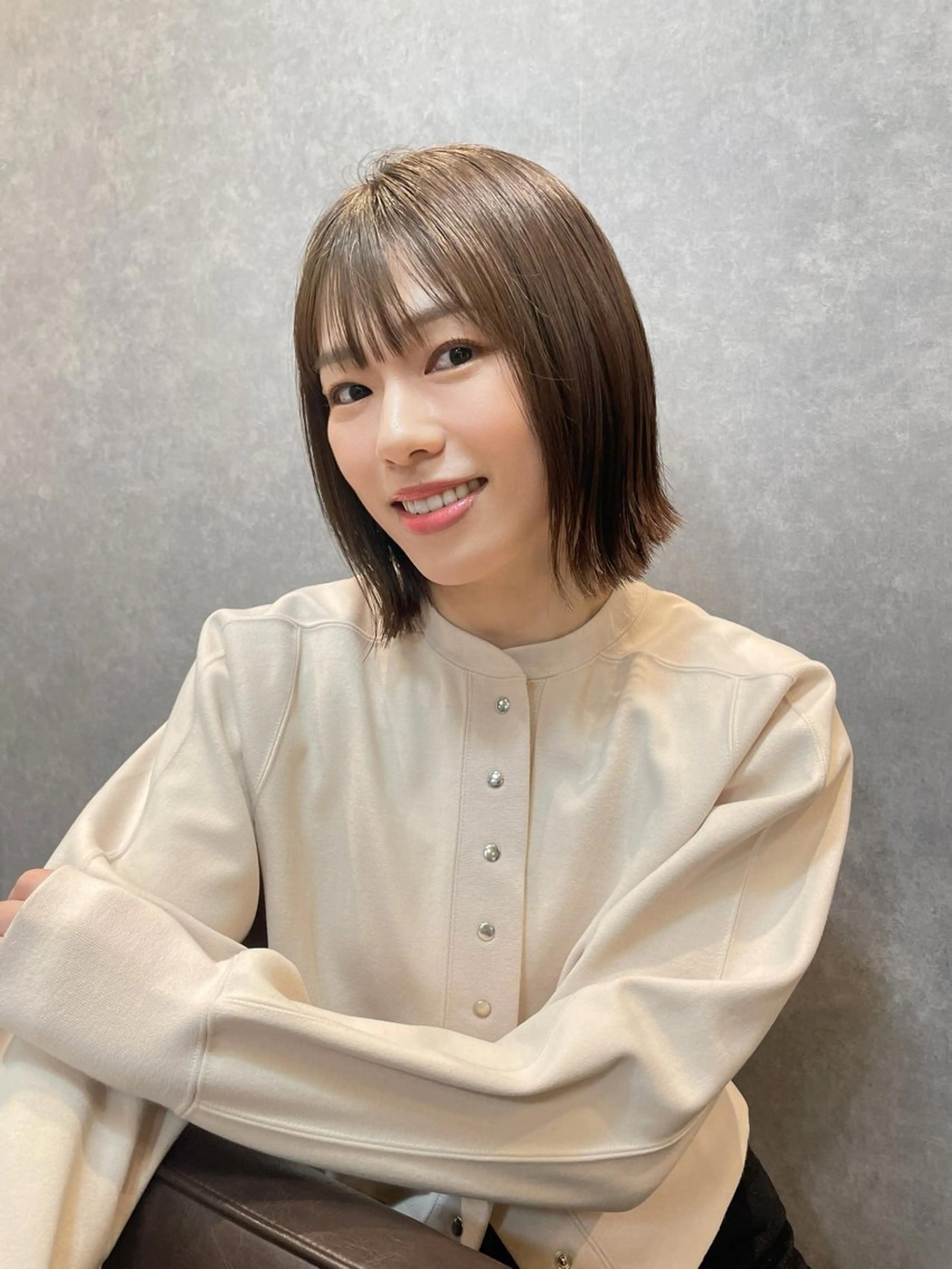 ショート カラー 切りっぱなしボブ ボブ 髪質改善 カット ヘアカラー トリートメント ツヤ美髪💐 髪質改善/高山愛来のヘアスタイル