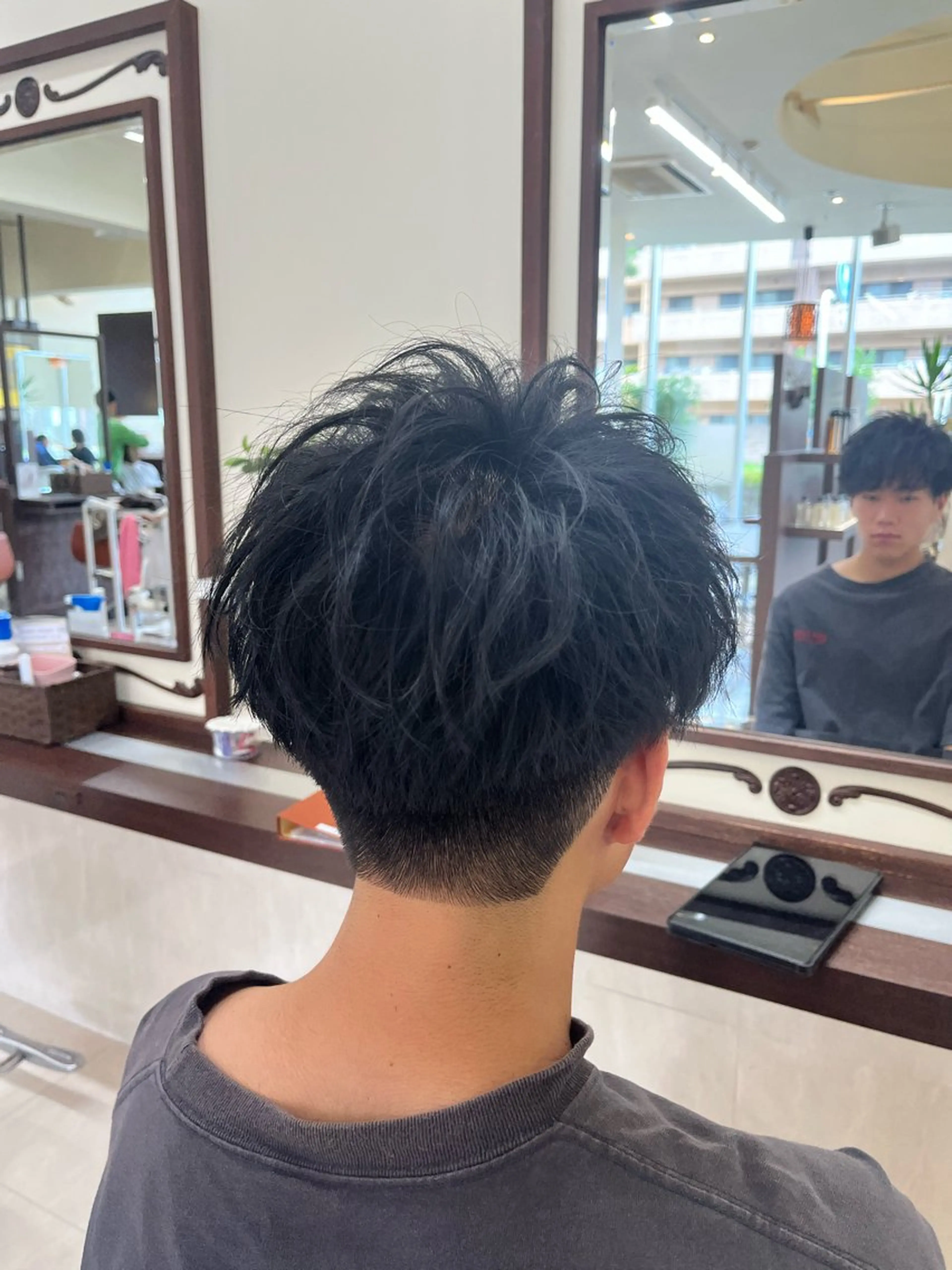 ショート パーマ メンズ マッシュ メンズパーマ メンズツイストパーマ 刈り上げ ツイストパーマ AROH men's cut&men's perm 船橋店所属・🧊メンズ特化🧊 高木航希のヘアスタイル