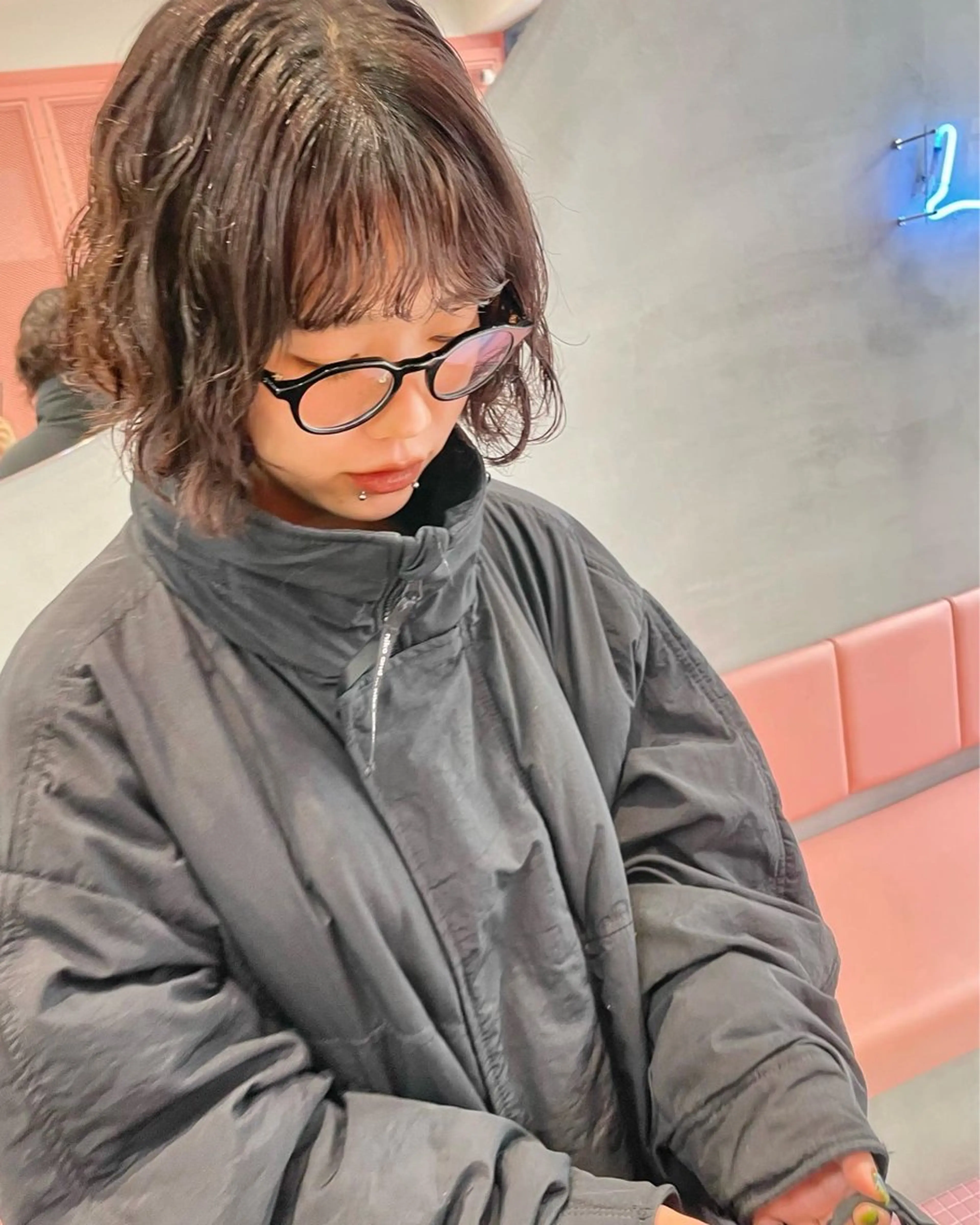 ショート パーマ Misaki /ボブ/縮毛矯正のヘアスタイル