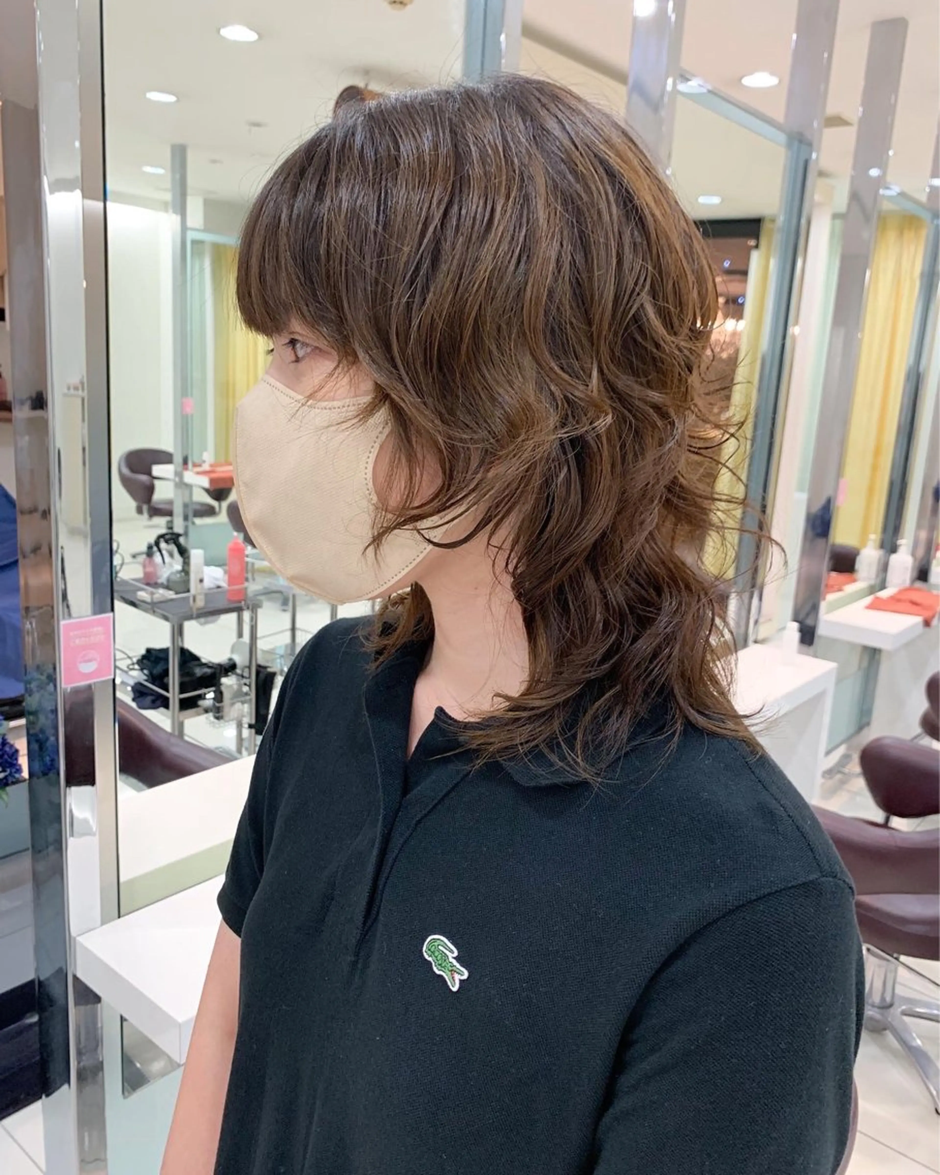 ミディアム パーマ ミディアムパーマ ウルフカット 原宿パーマ kazuのヘアスタイル