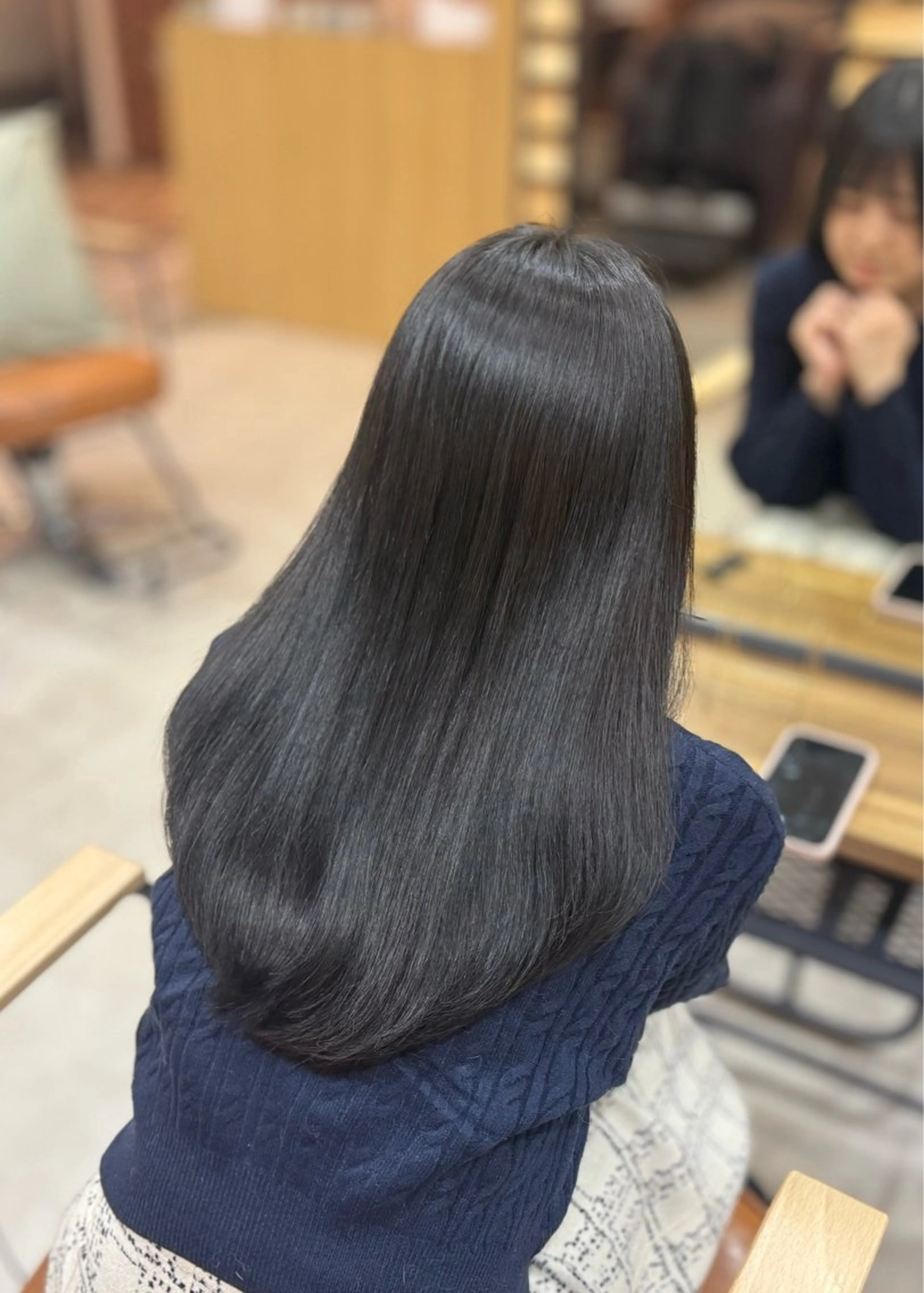 セミロング カラー カット ヘアカラー yuzua/オリーブ /透明感/レイヤーのヘアスタイル