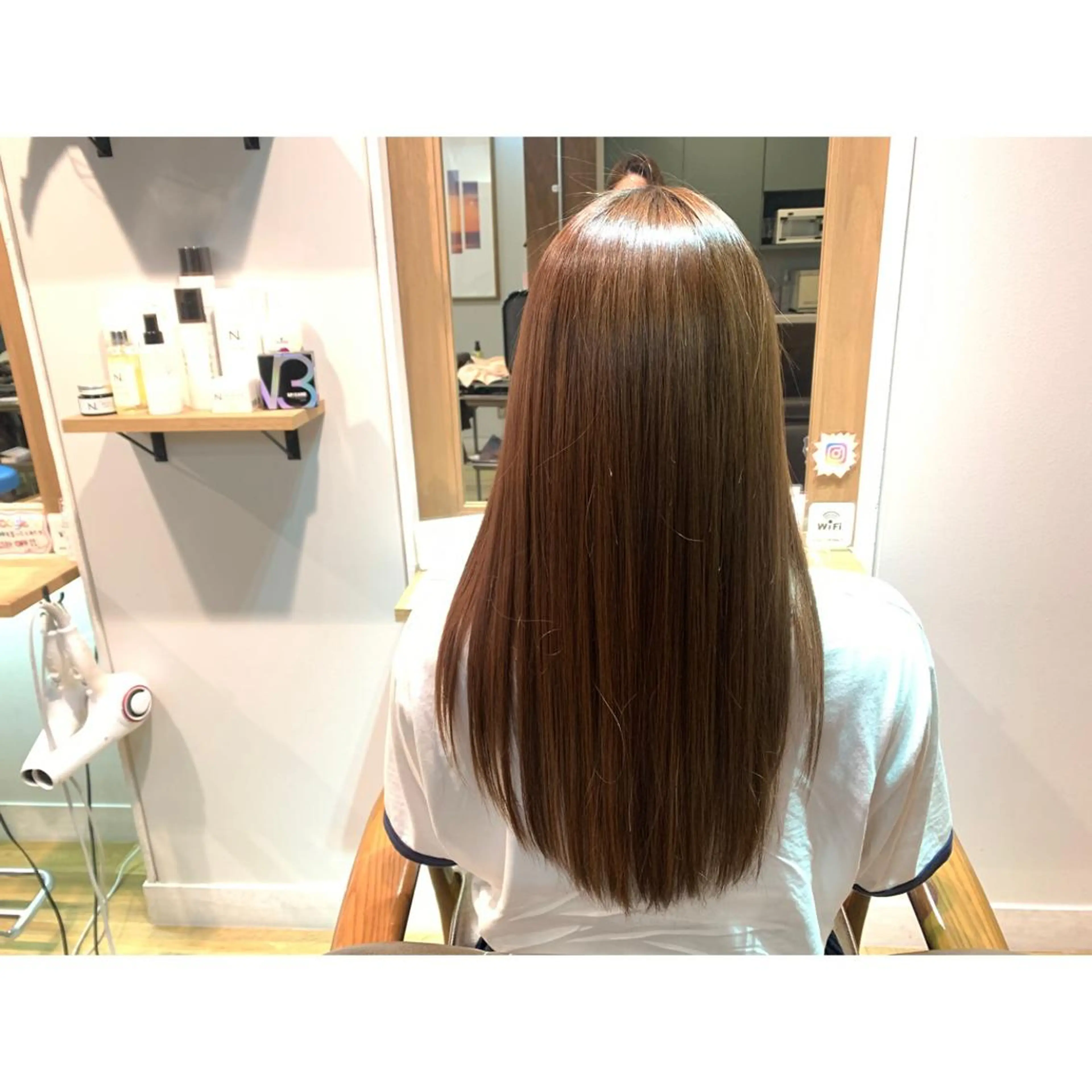 ロング カラー 髪質改善 トリートメント ツキダテ ユイのヘアスタイル