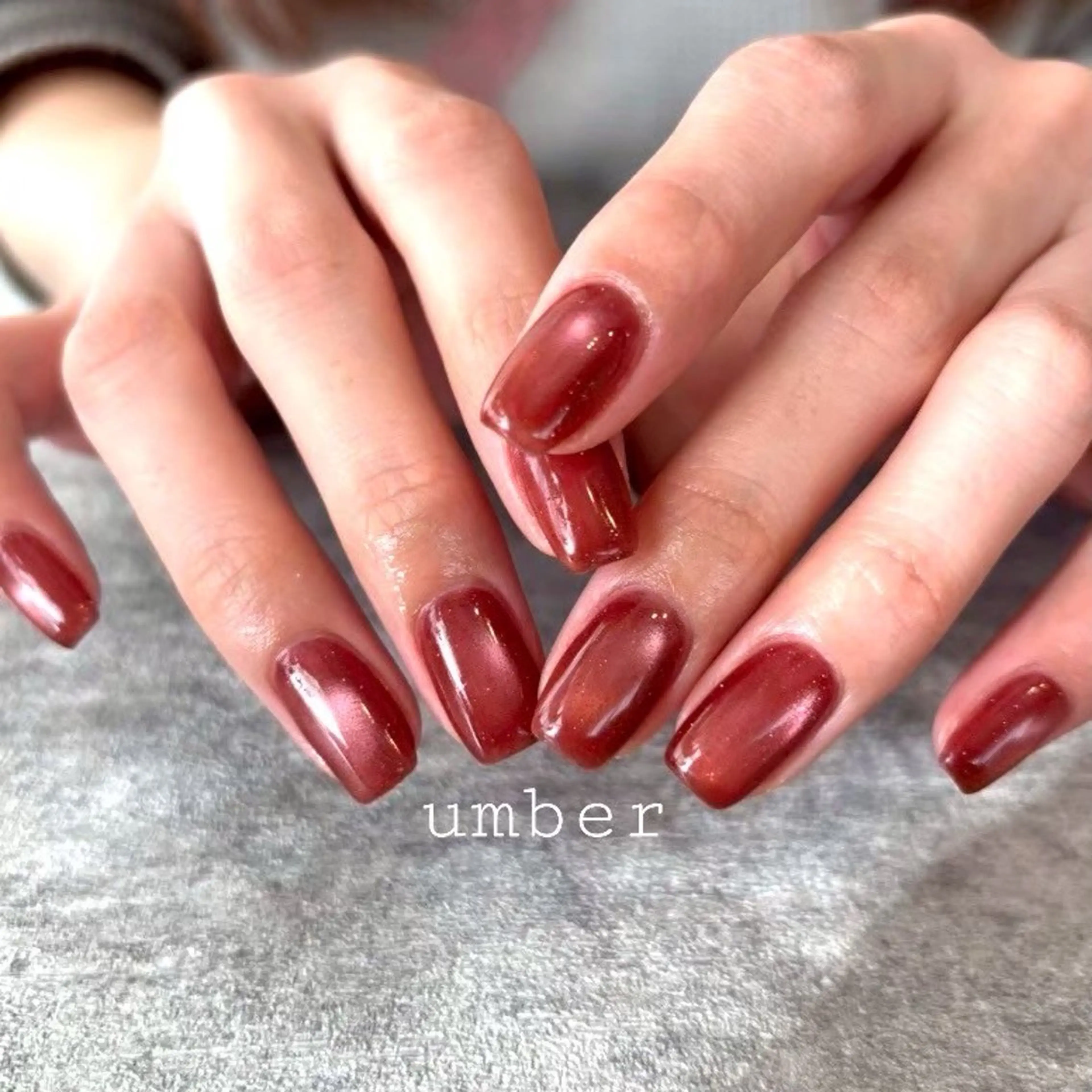 ネイル ハンドネイル umber 三茶1分のネイルデザイン