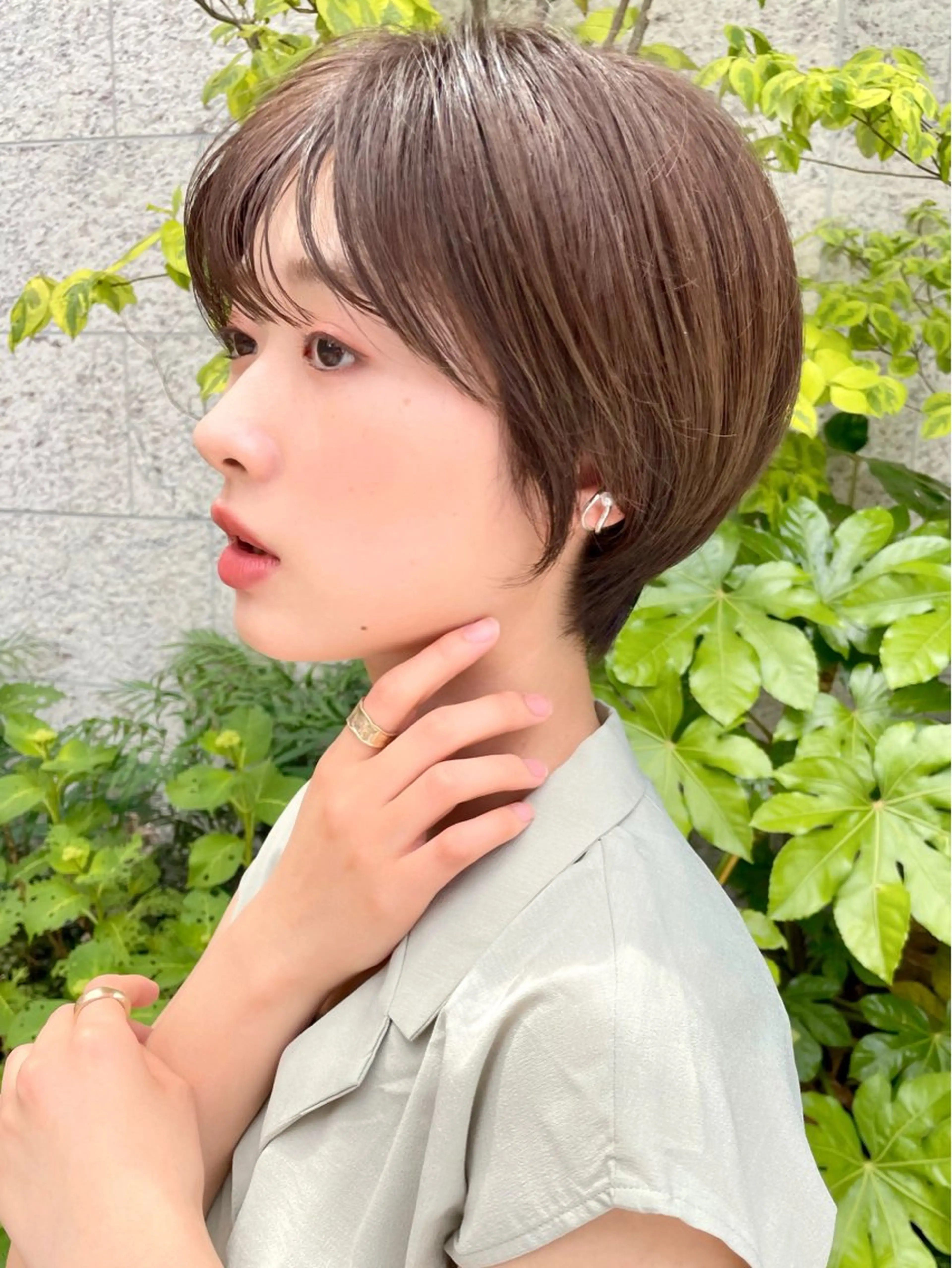 ショート 丸みショート くびれヘア 似合わせカット ショートヘア レイヤー/韓国/ 顔周り/しんやのヘアスタイル