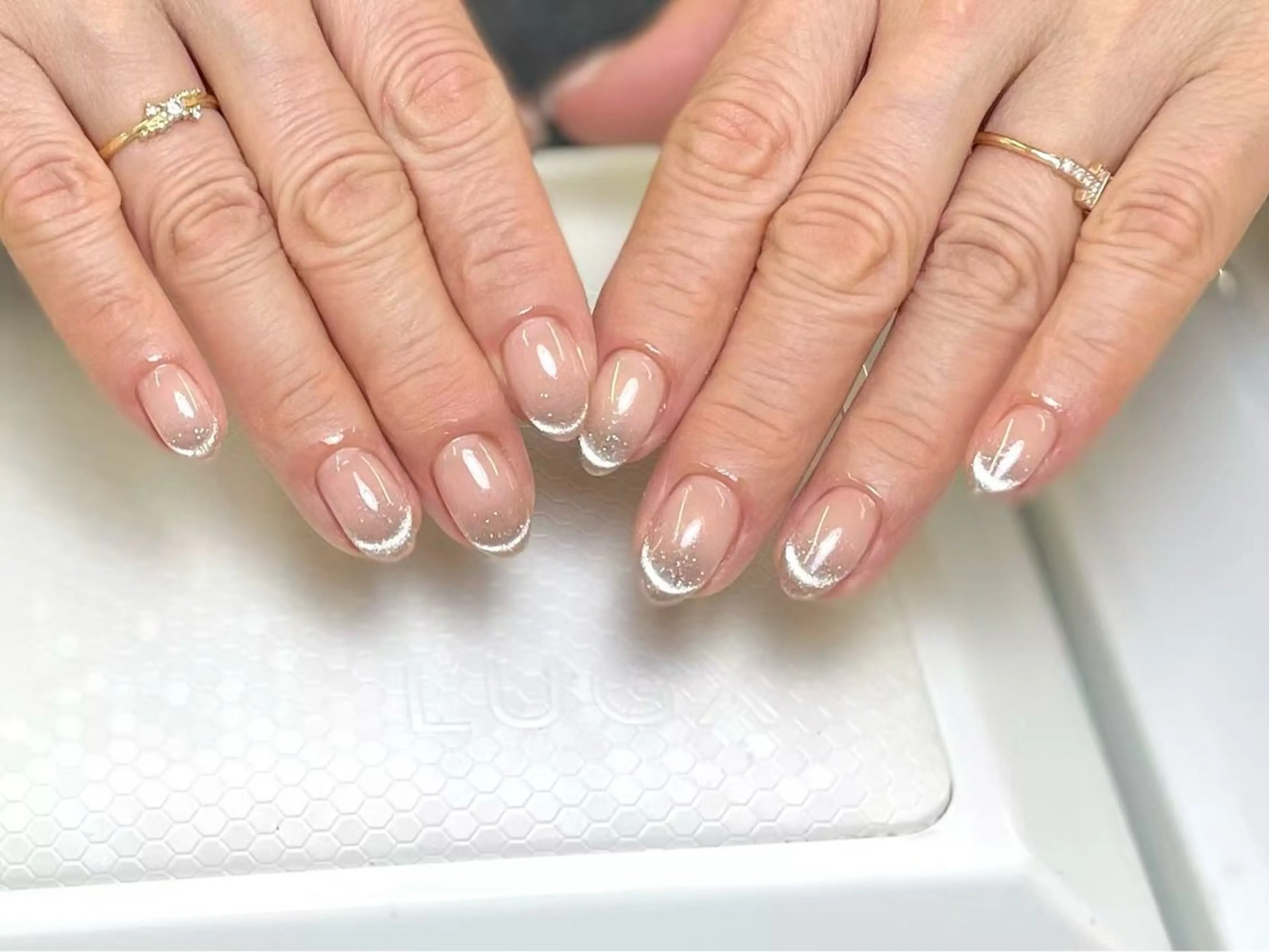 ネイル チークネイル フットネイル フレンチネイル ジェルネイル ガラスフレンチ ハンドネイル エニ キラのネイルデザイン