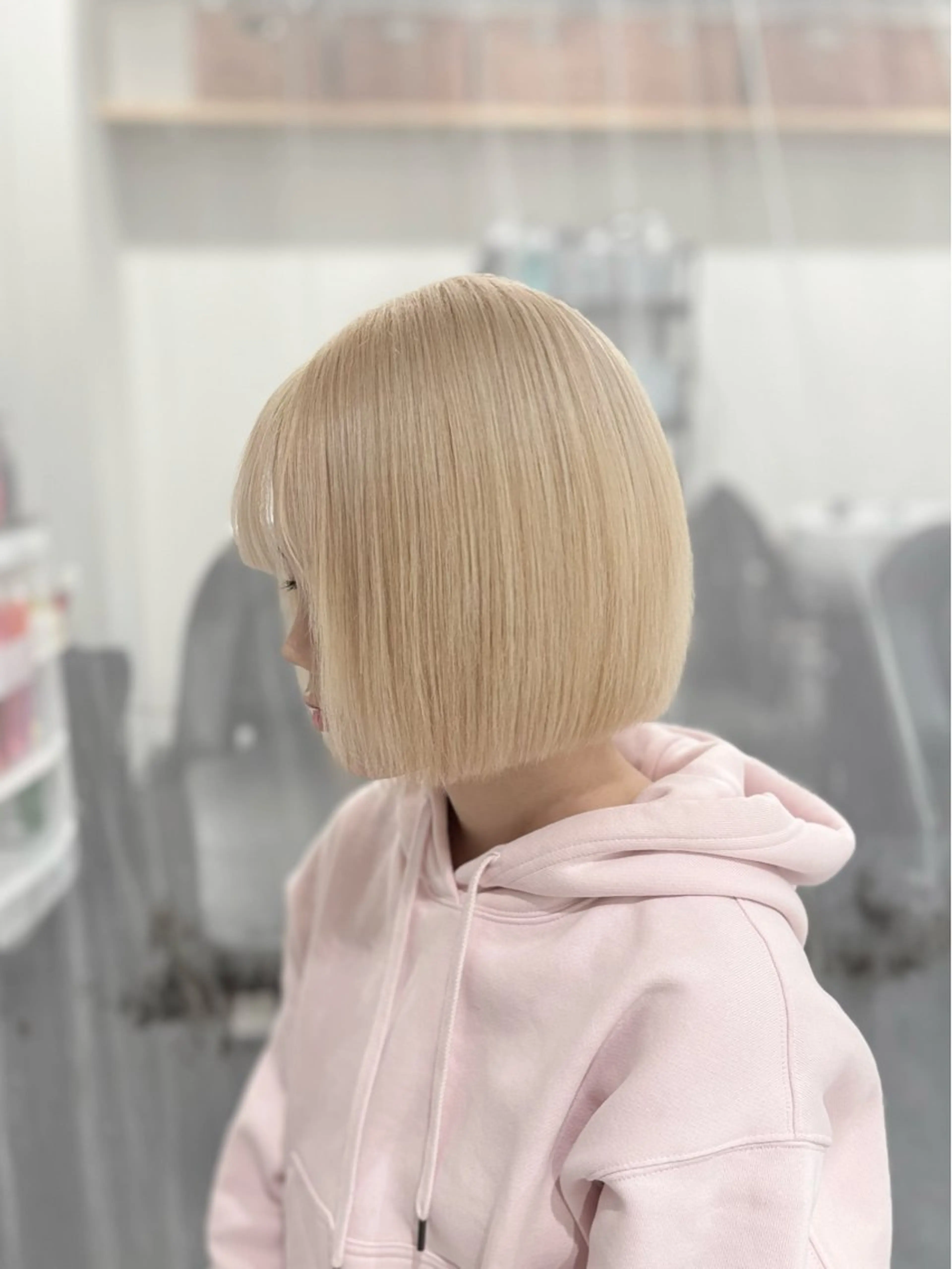 ミディアム カラー ヘアカラー トリートメント GaKu/ハイトーン /ブリーチ/ブロンドのヘアスタイル