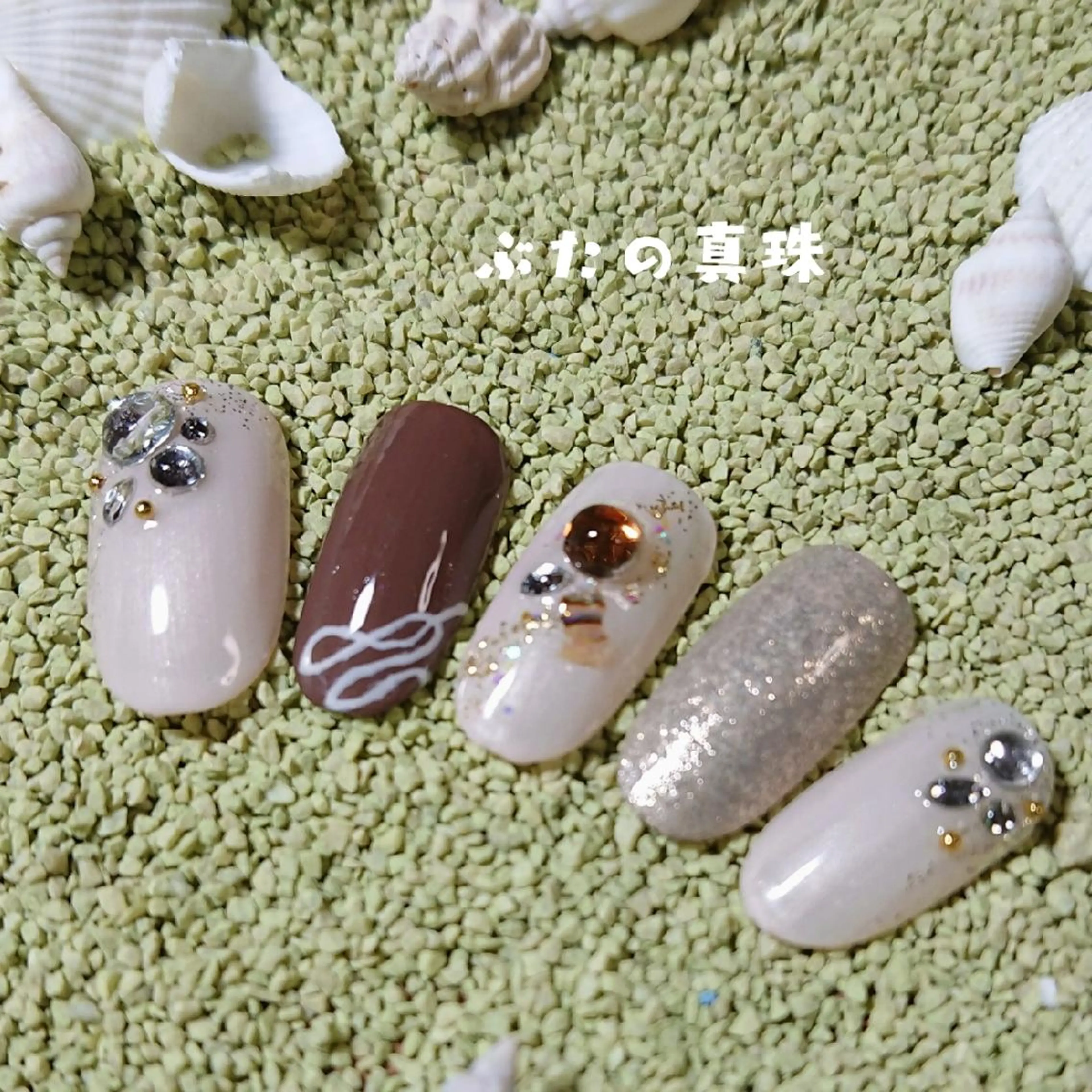 ネイル ハンドネイル 林 珠里のネイルデザイン