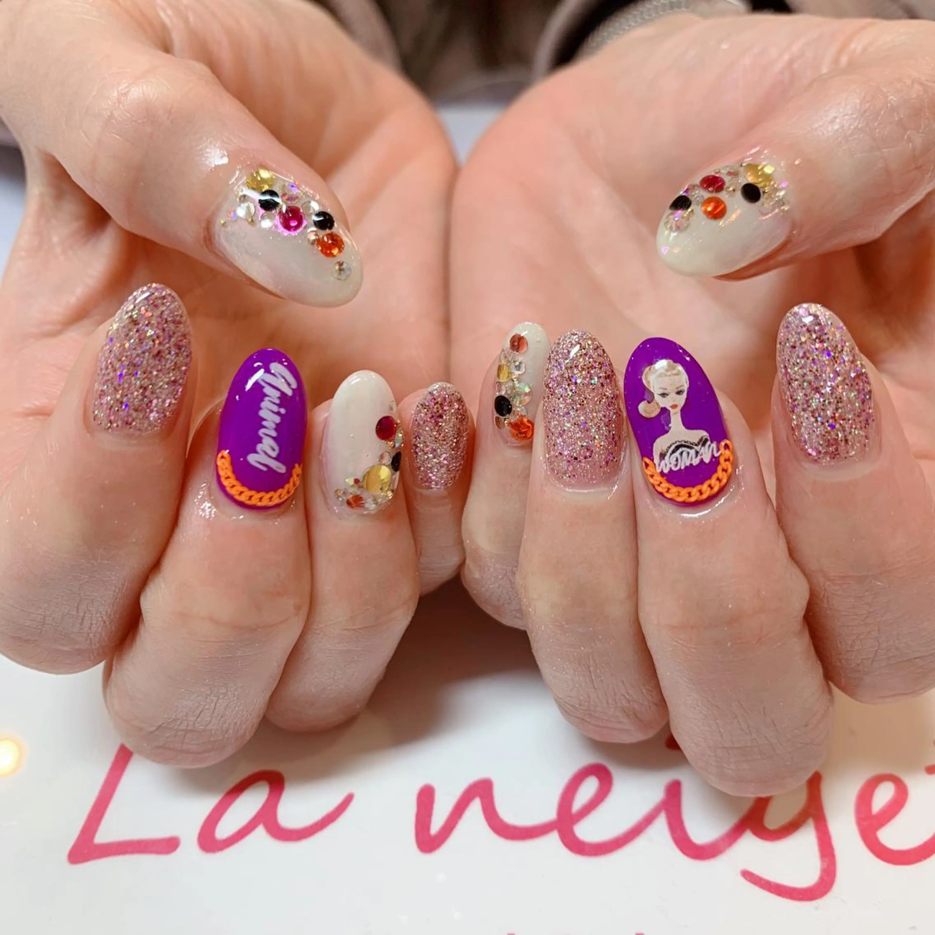 ネイル La neige* yuki 🥯🍑のネイルデザイン