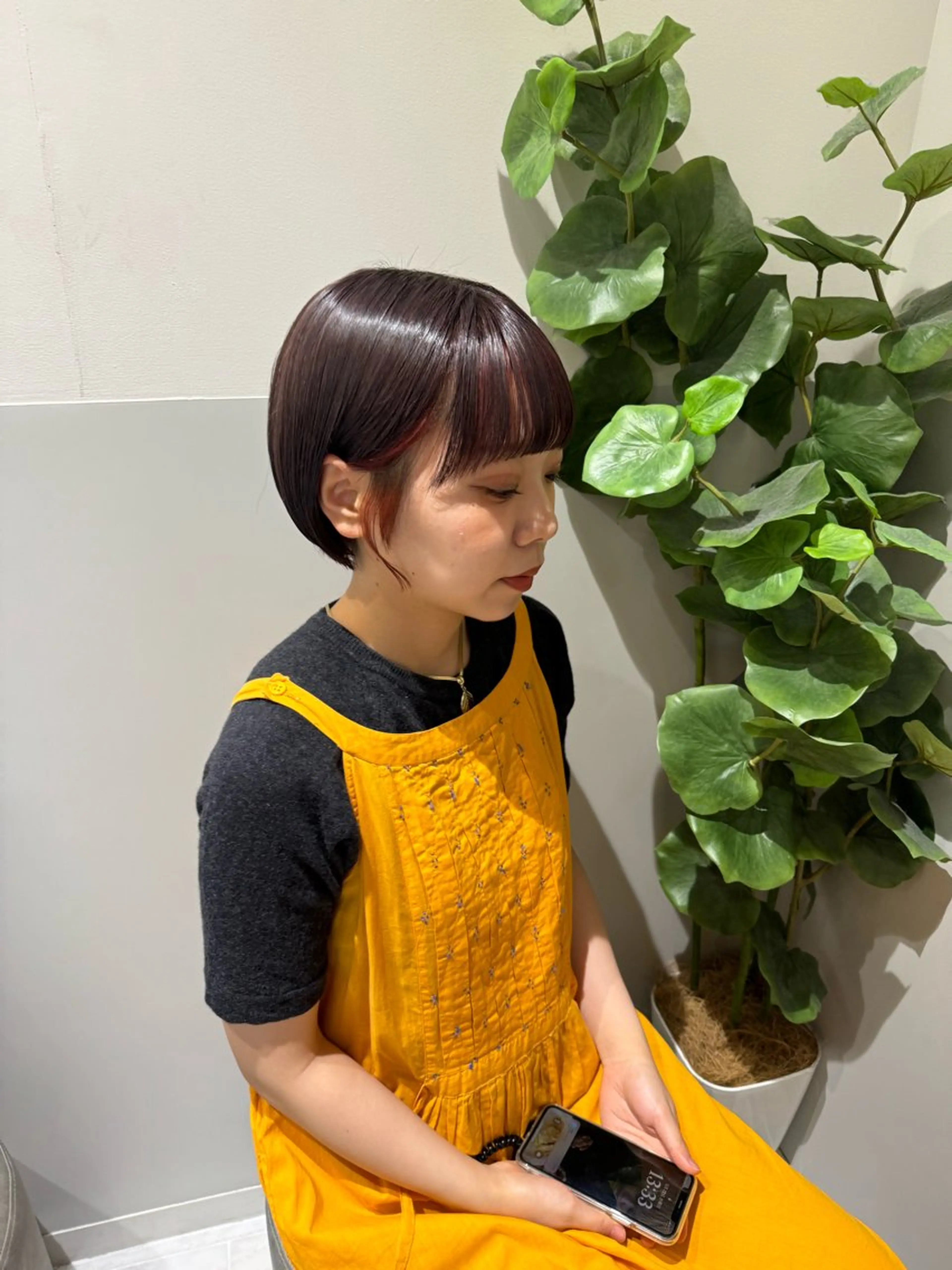 ショート カラー カット ヘアカラー トリートメント IVORY.所属・🟩くすみブラウン/ ショート/ボブ/大司のヘアスタイル