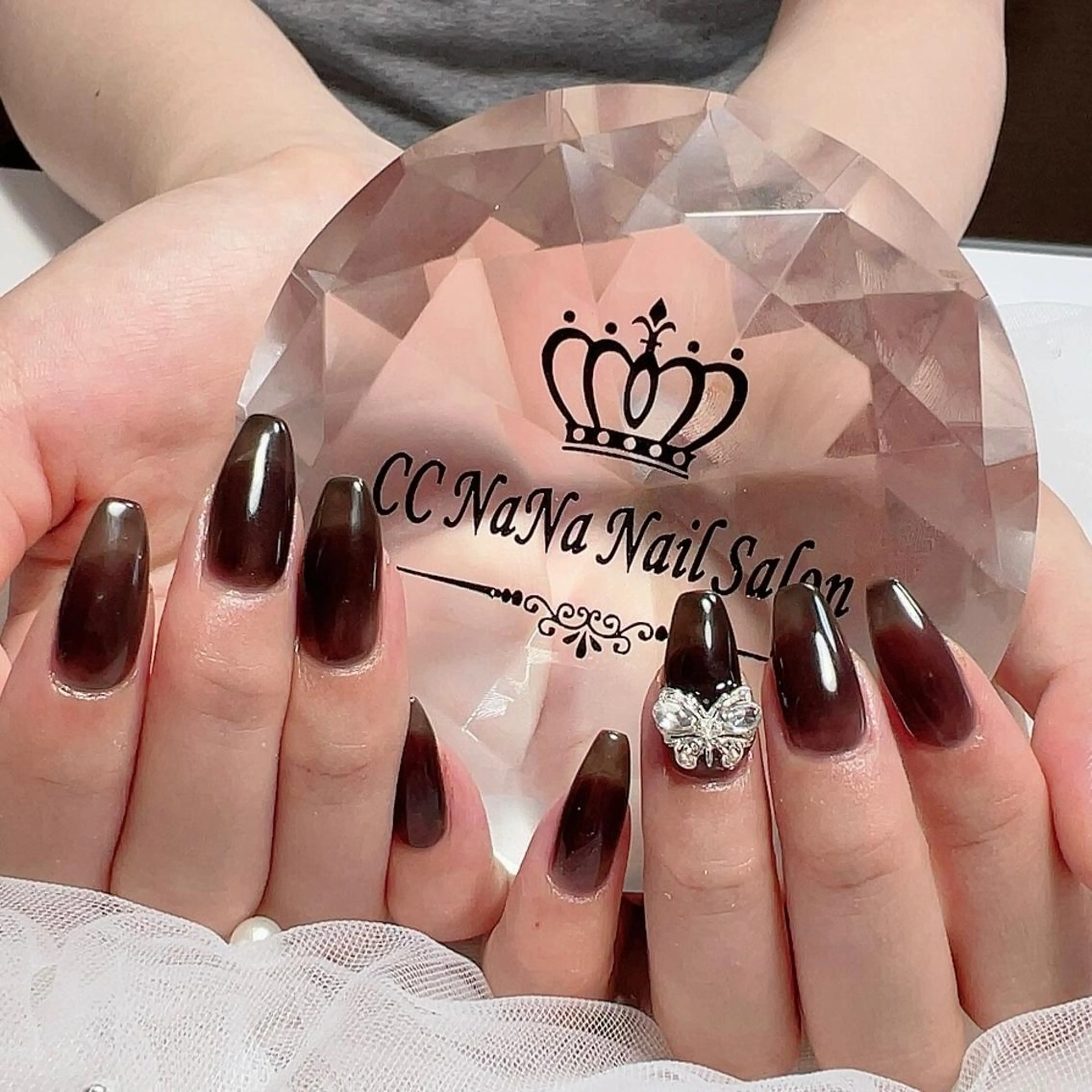 ネイル ハンドネイル 💎CC・NaNa 韓国風ネイル🌙Cのネイルデザイン