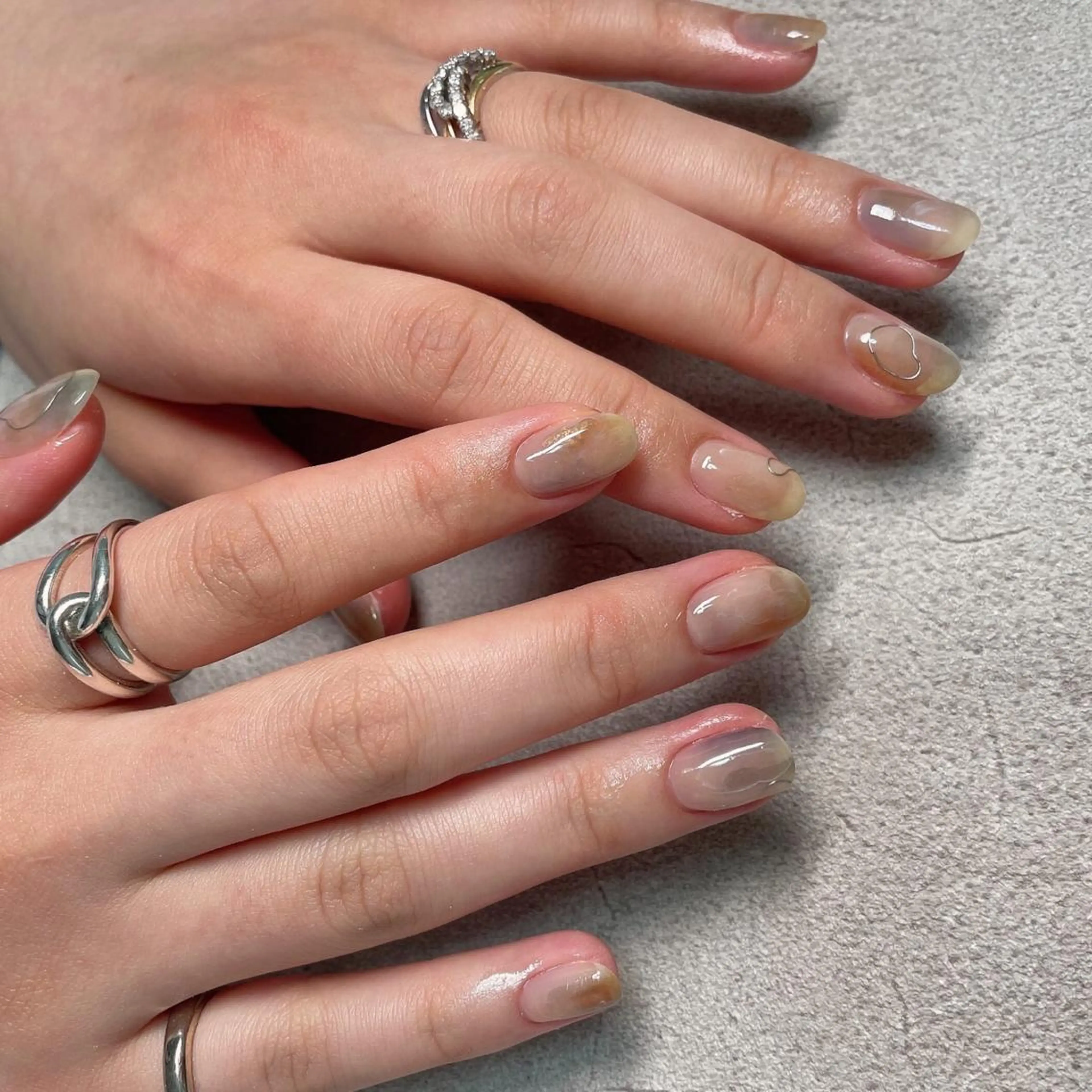 ネイル ニュアンスネイル ハンドネイル lilbondir. chiharuのネイルデザイン