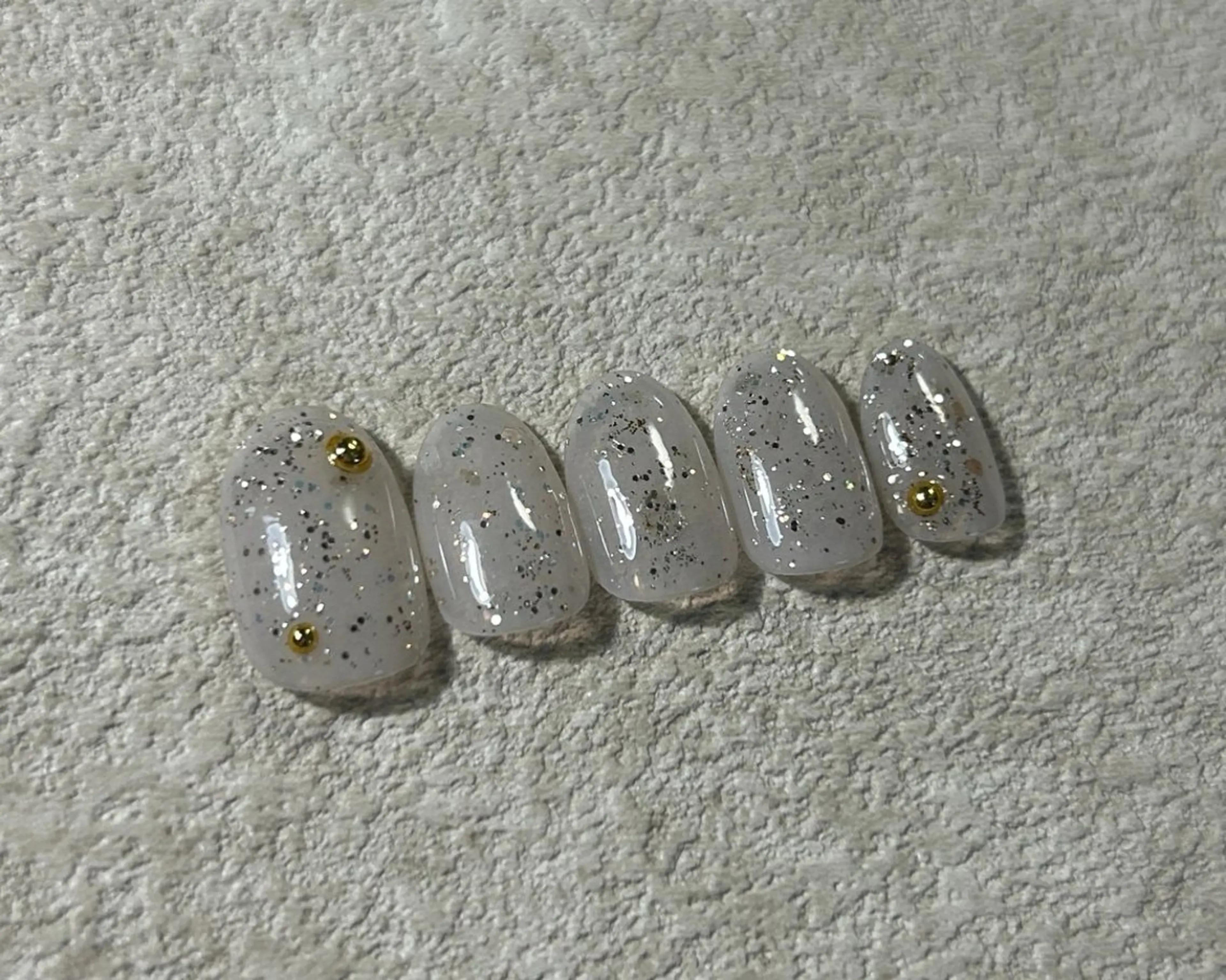 ネイル ラメ(グリッター) ハンドネイル Lofinails ちひろのネイルデザイン