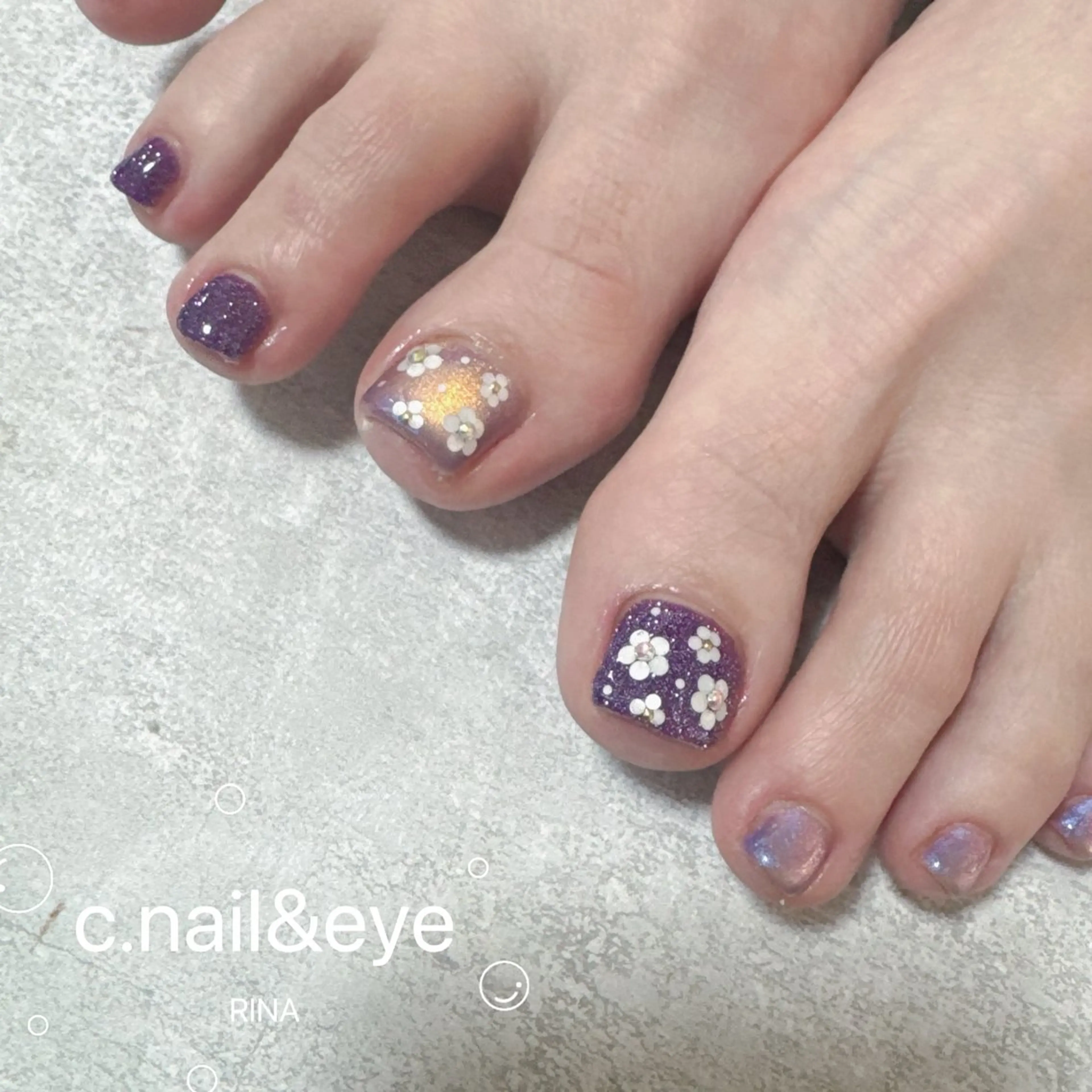 ネイル フットネイル C.Nail&EYE RINAのネイルデザイン