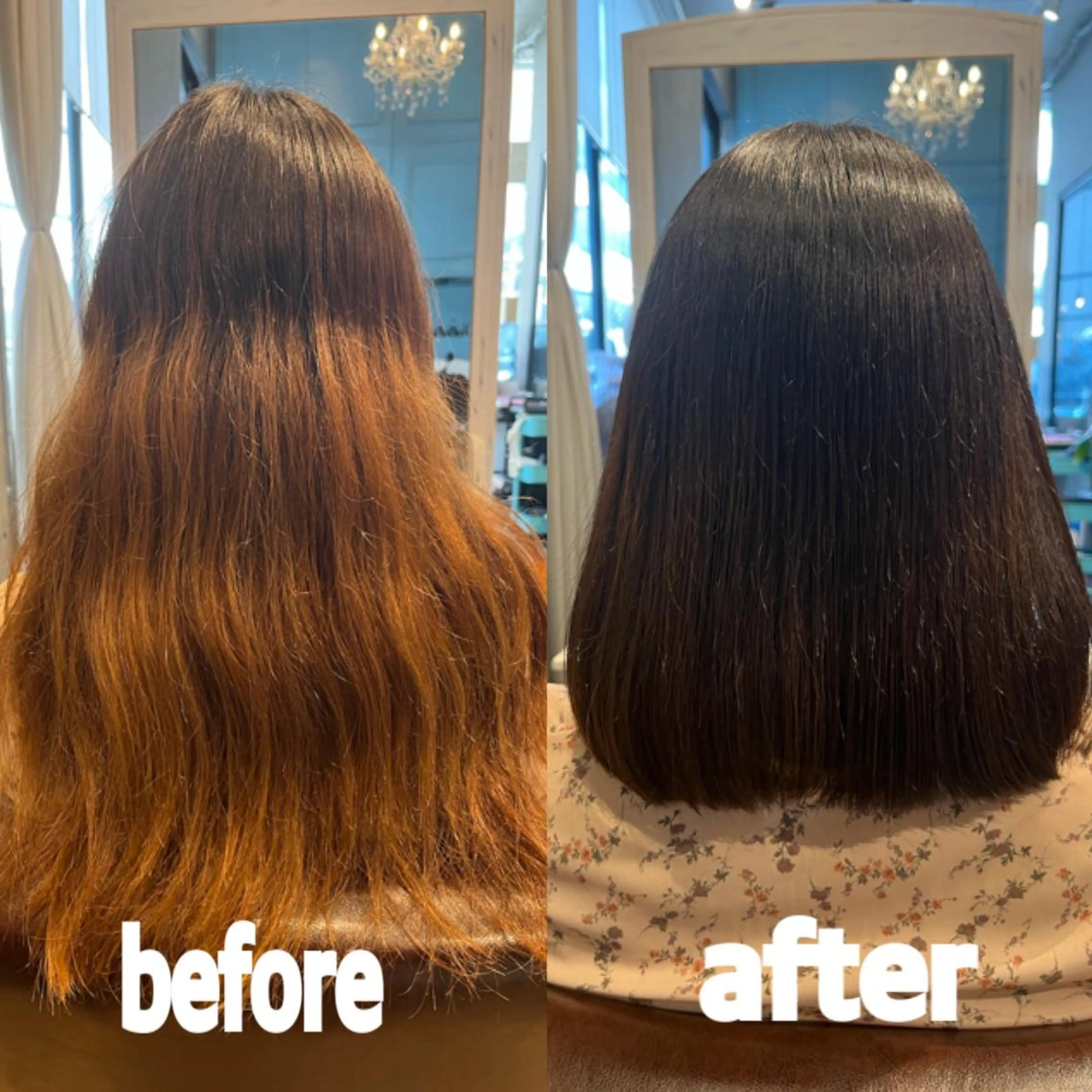 ロング ヘアカラー 縮毛矯正 トリートメント ⭐️圧倒的艶髪⭐️ Neo⭐️のヘアスタイル