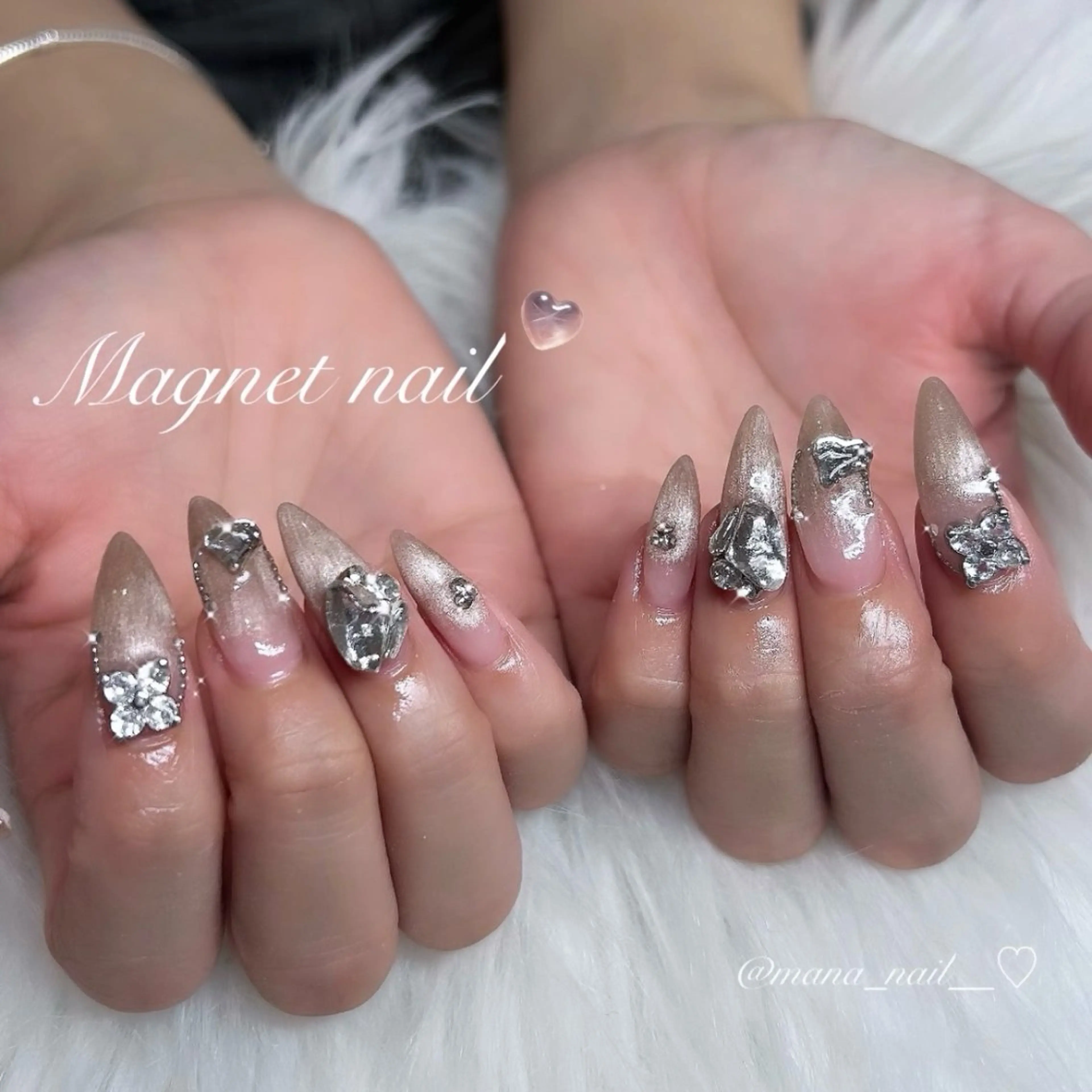 ネイル ハンドネイル 🤍Earth笛吹 𝑴𝒂𝒏𝒂🤍のネイルデザイン