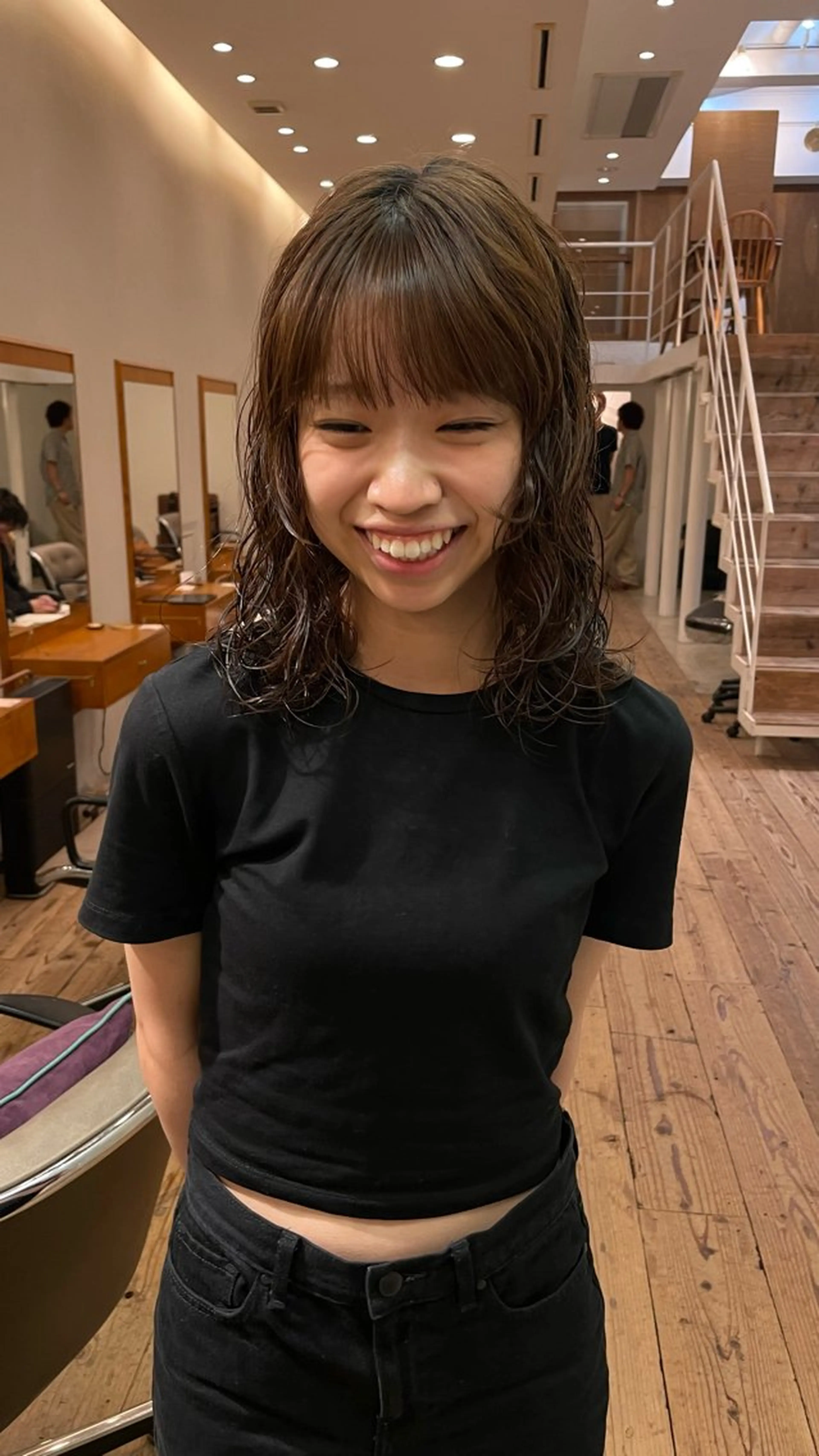 ミディアム パーマ ミディアムパーマ 原宿/ケパーマ 🧺ユウマのヘアスタイル