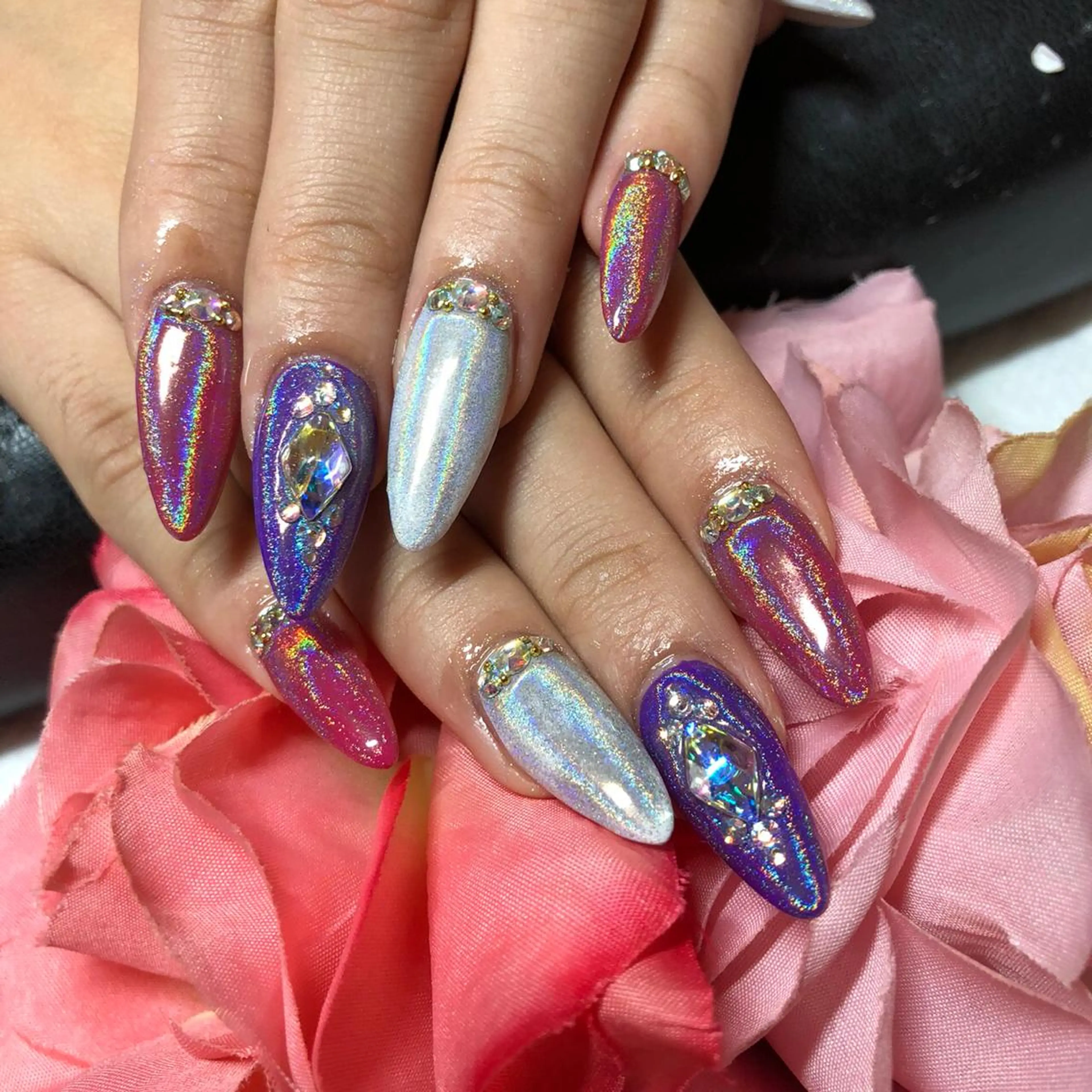 ロング ネイル ハンドネイル 《LB》ラブリエ Nail&eyeのマツエク・マツパデザイン