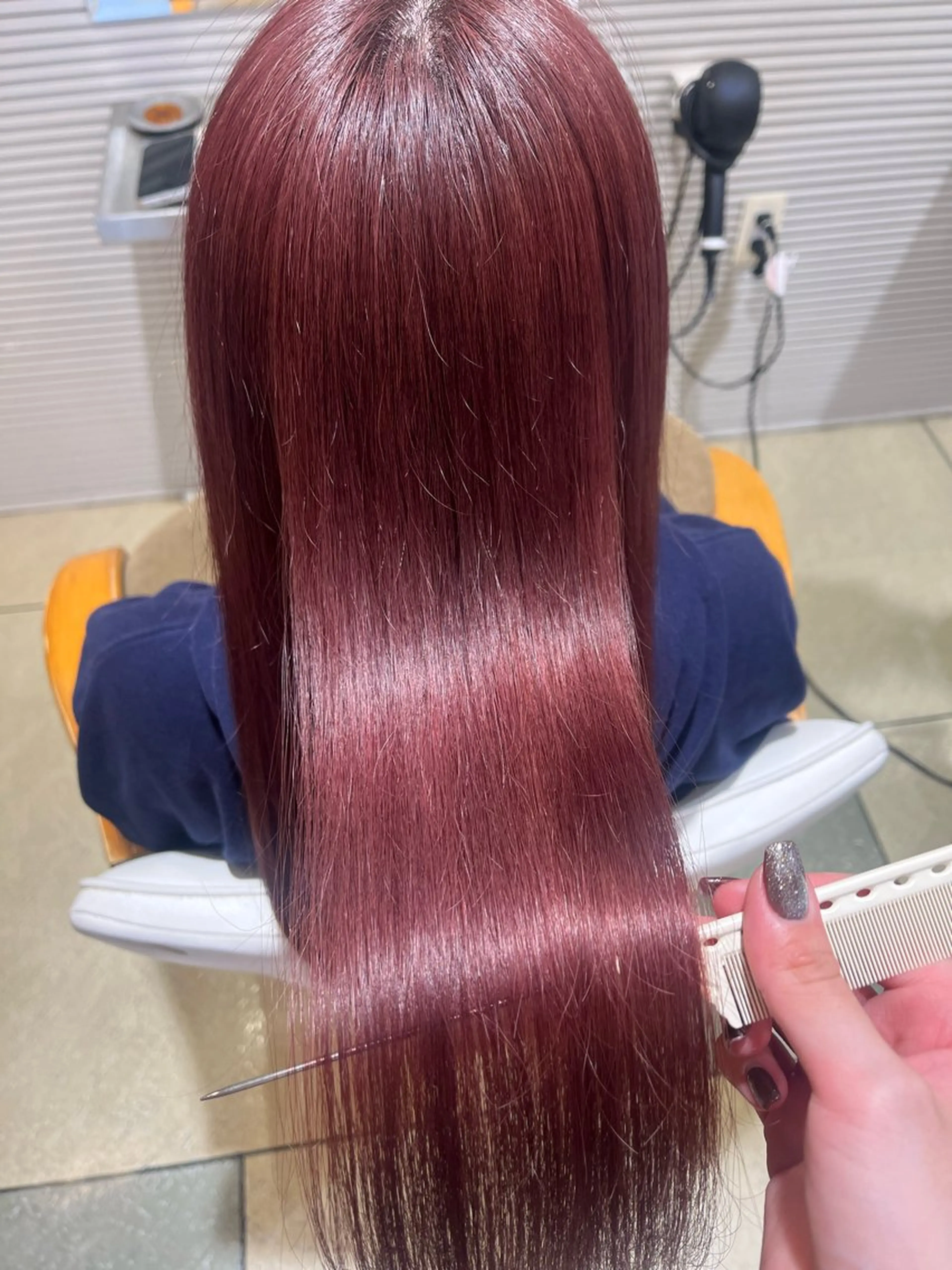 ロング カラー カット ヘアカラー トリートメント ベージュカラー⌇ くびれヘア.𐙚心音のヘアスタイル