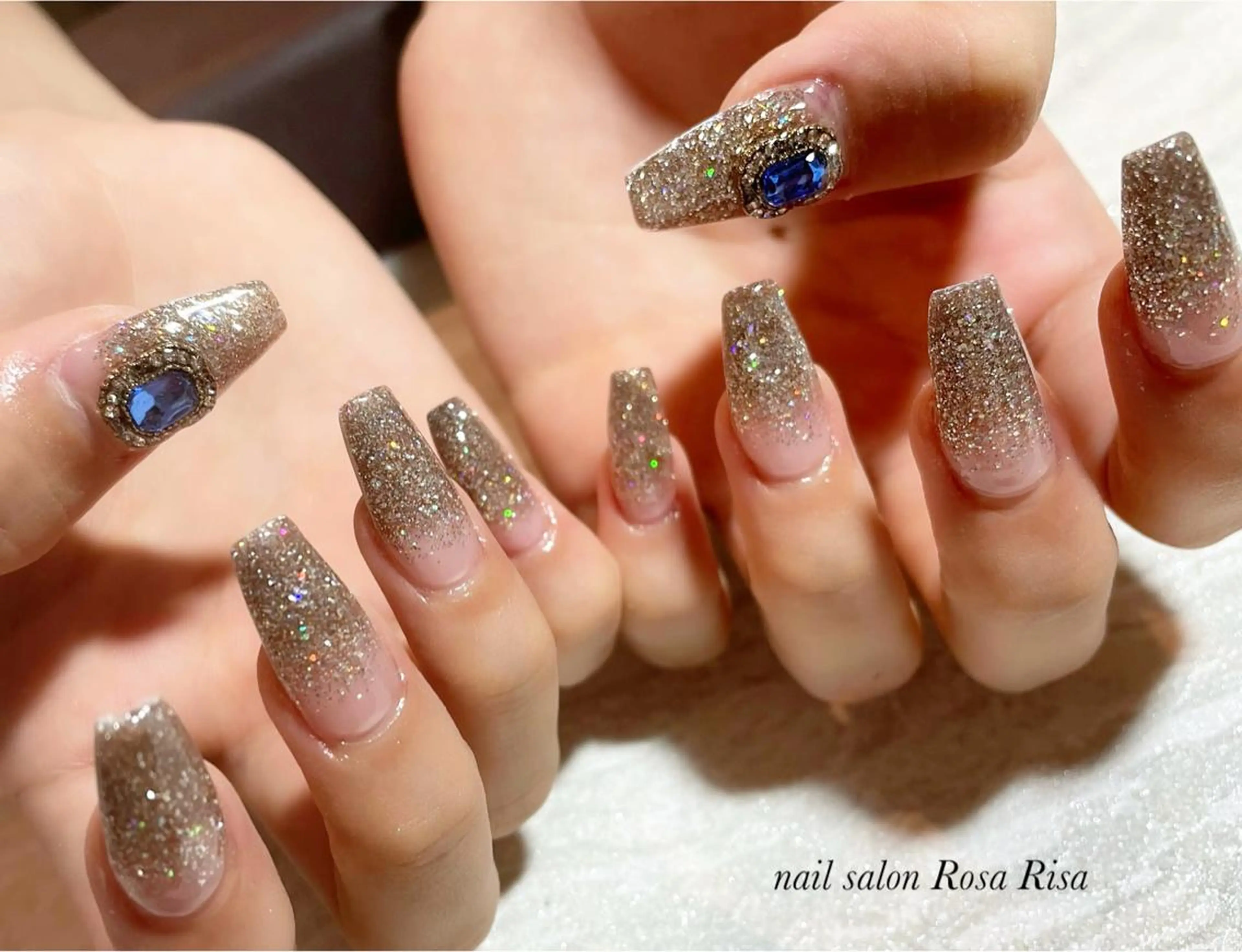 ロング ネイル ハンドネイル ネイルスタジオ シェイクユアハンズのネイルデザイン